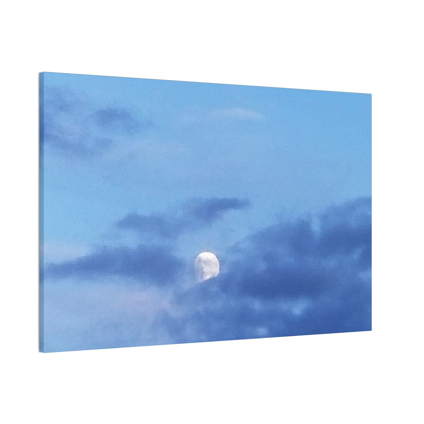 Nature-Inspired Canvases from an #originalphotograph of a Moonlit Sky - 0.75" Stretched Nature Wall Decor