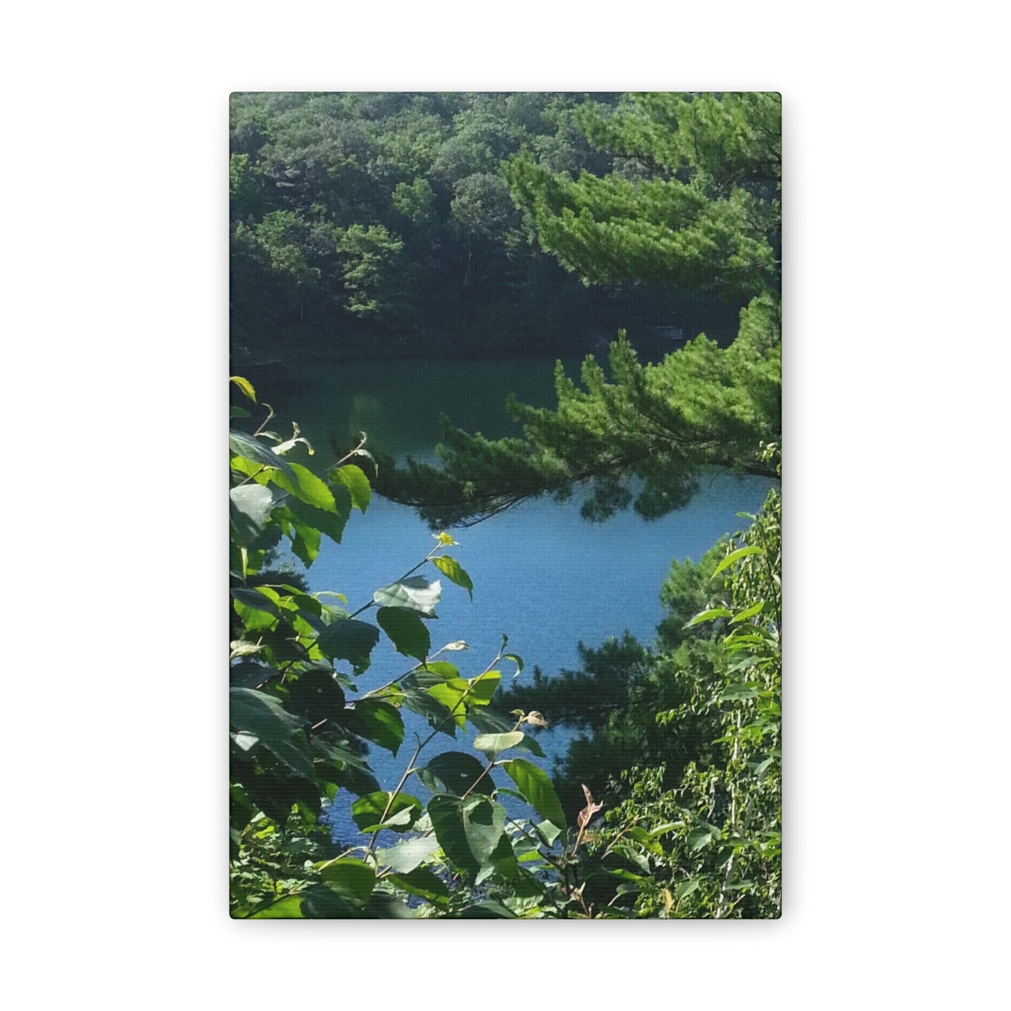 Nature-Inspired Canvases from an #originalphotograph of #PinkLake in Ontario - 0.75" Stretched Nature Wall Decor