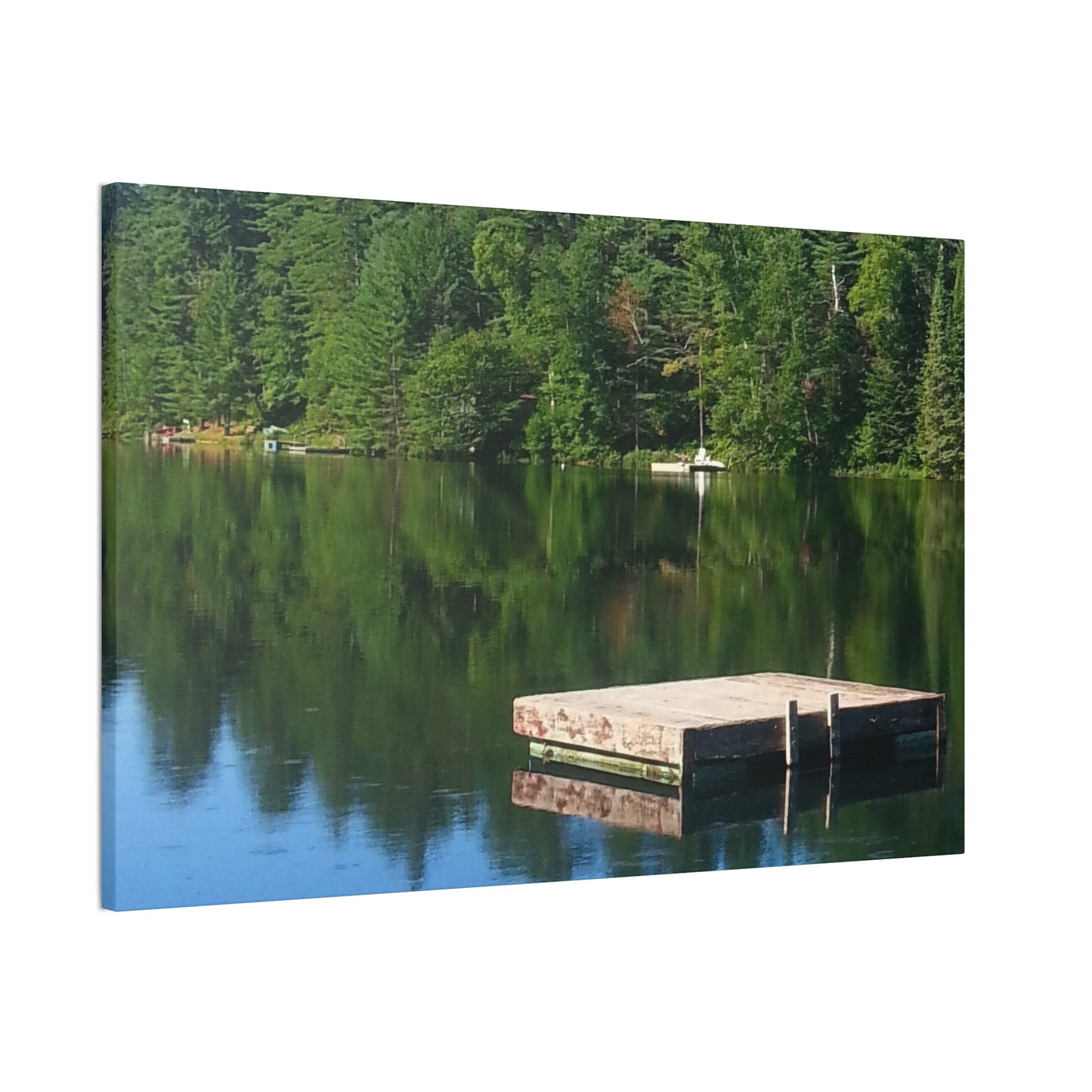 Nature-Inspired Canvases from an #originalphotograph of a Tranquil Lakeside Reflection - 0.75" Stretched Nature Wall Decor