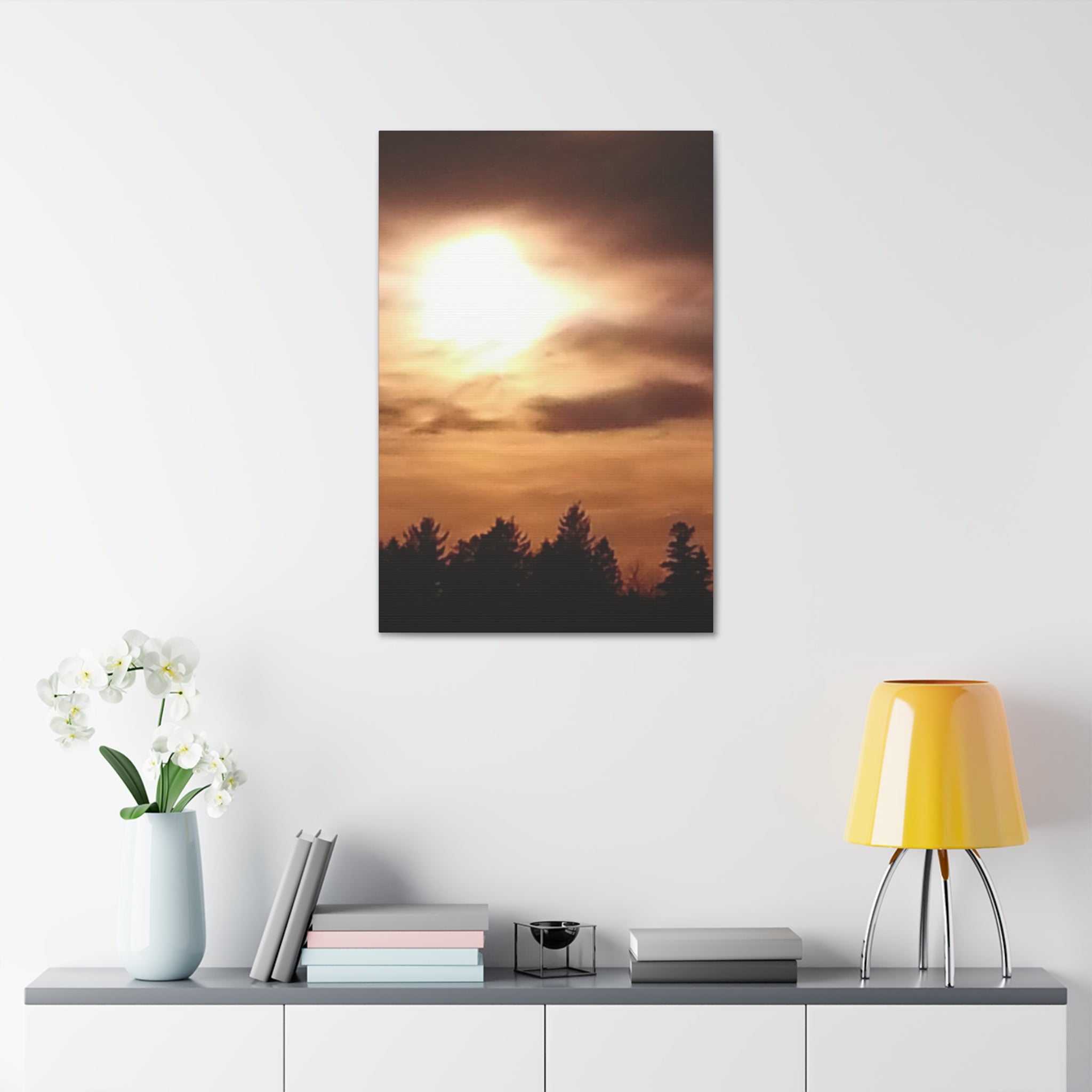 Eternal Glow | Golden Hour Skyline Wall Art | The Rooted Collection