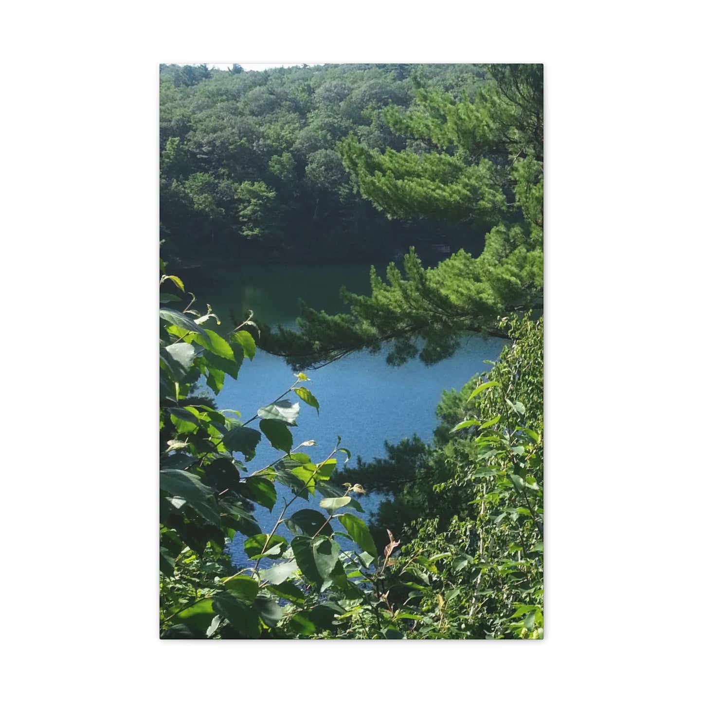 Nature-Inspired Canvases from an #originalphotograph of #PinkLake in Ontario - 0.75" Stretched Nature Wall Decor