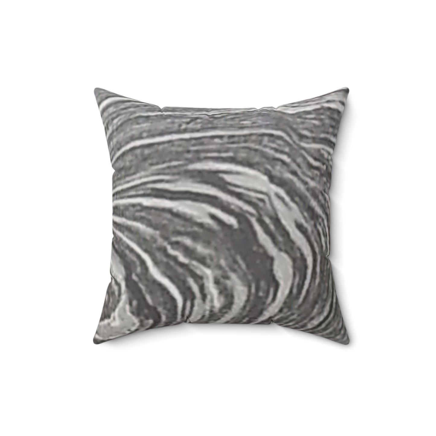 Nature-Inspired Decorative Square Pillow - #originalphotograph of a swirl in the river