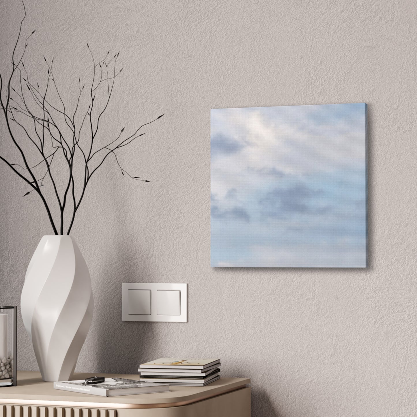 Nature-Inspired Canvases from an #originalphotograph of a Serene Lakeview Sky - 0.75" Stretched Nature Wall Decor