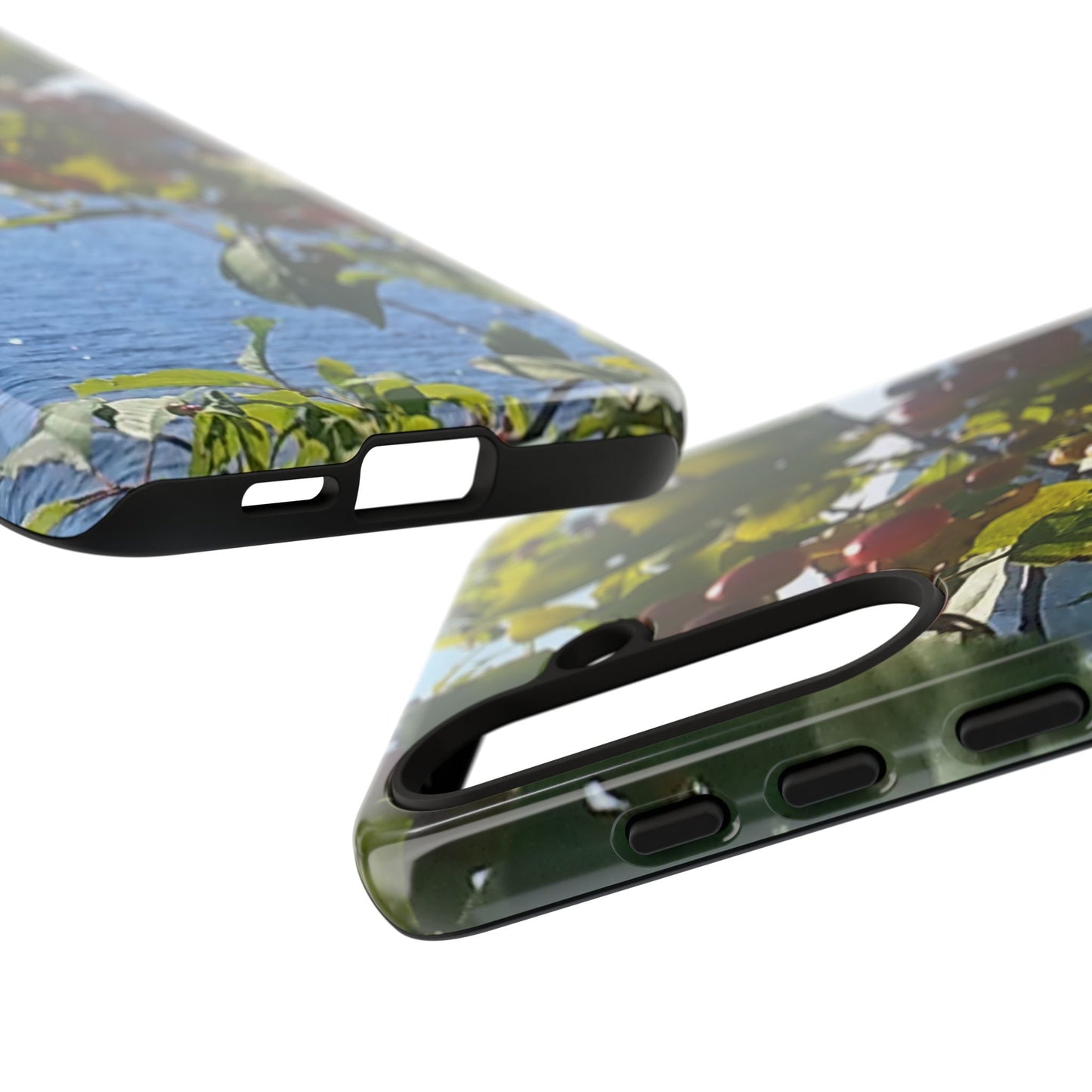 Nature-Inspired Phone Case with an #originalphotograph of Vibrant Berry & Water Design