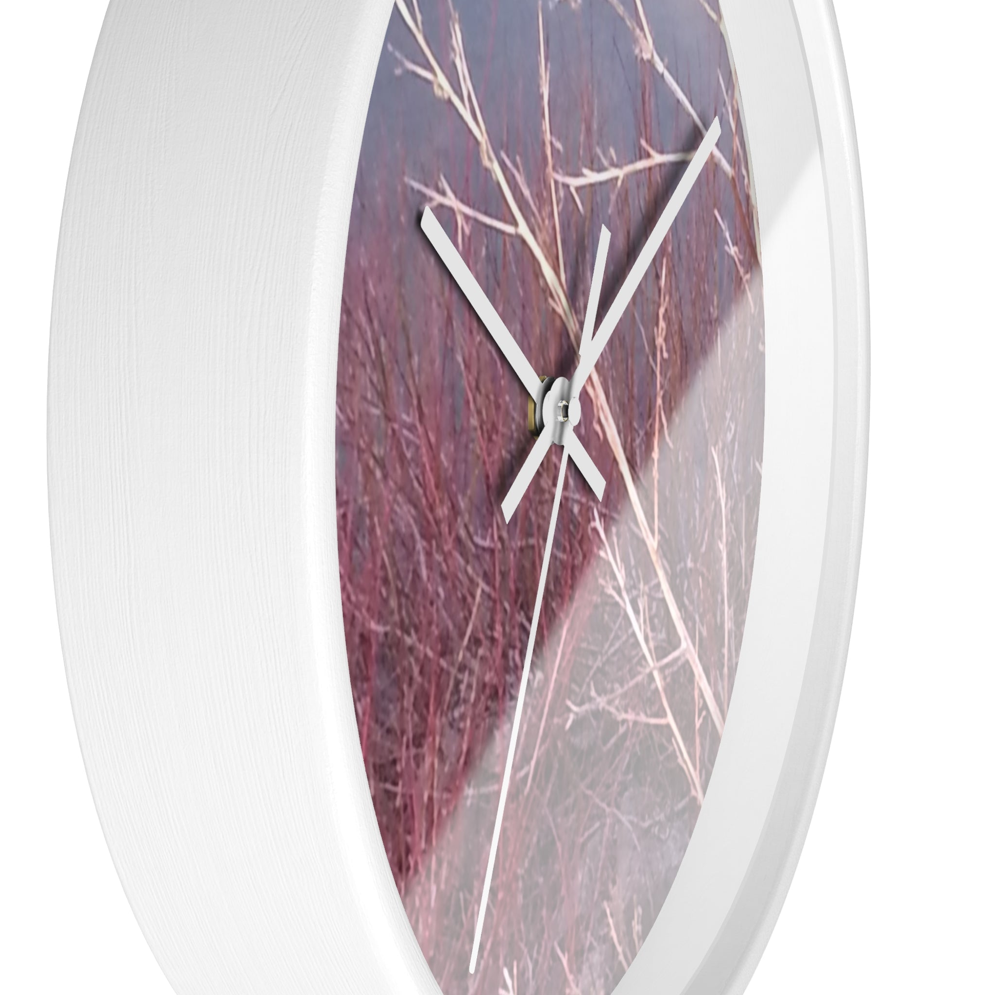 Vibrant Chronos | Radiant Scarlet Growth Silent Wall Clock | The Inspiration Collection