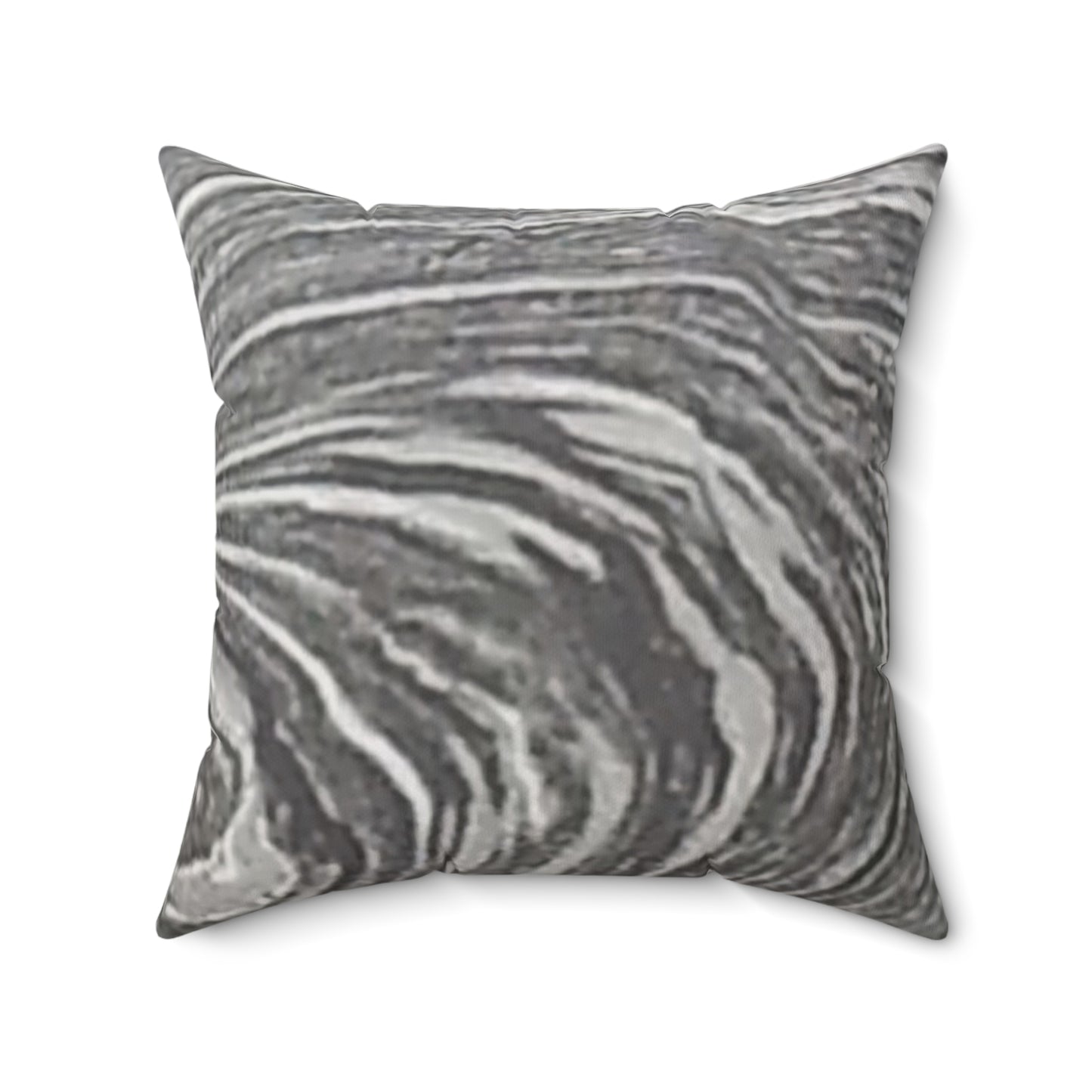 Nature-Inspired Decorative Square Pillow - #originalphotograph of a swirl in the river