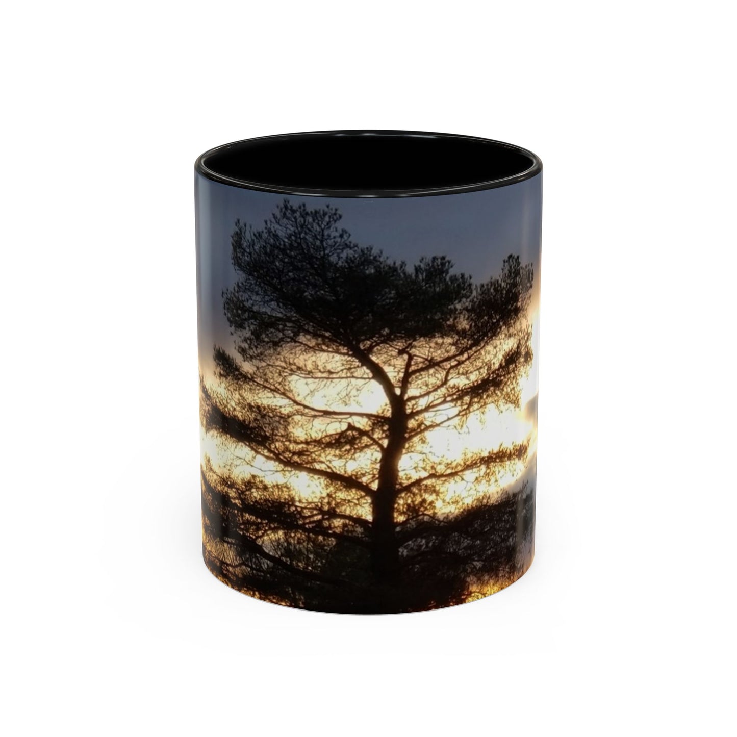 Nature-Inspired Accent #CoffeeMug (11, 15oz) - #originalphotograph of Sunset Silhouette