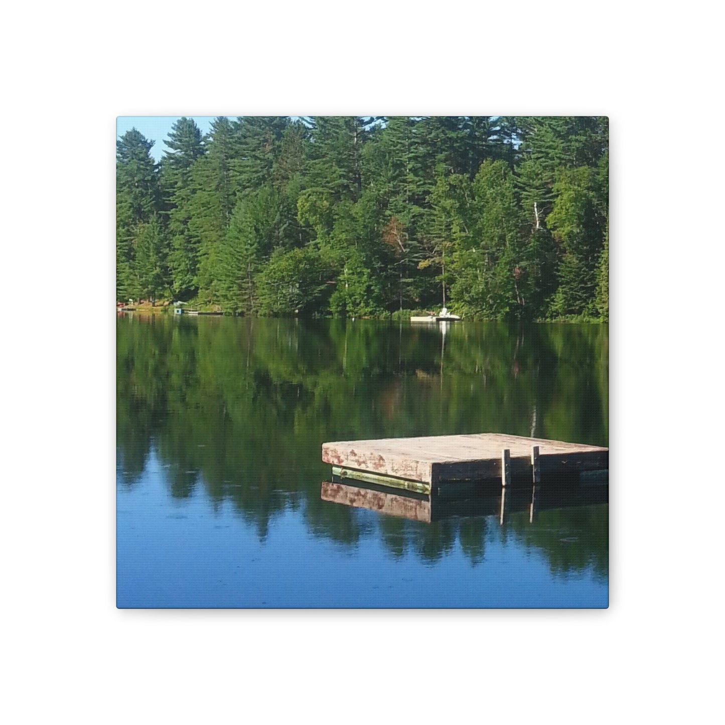 Nature-Inspired Canvases from an #originalphotograph of a Tranquil Lakeside Reflection - 0.75" Stretched Nature Wall Decor