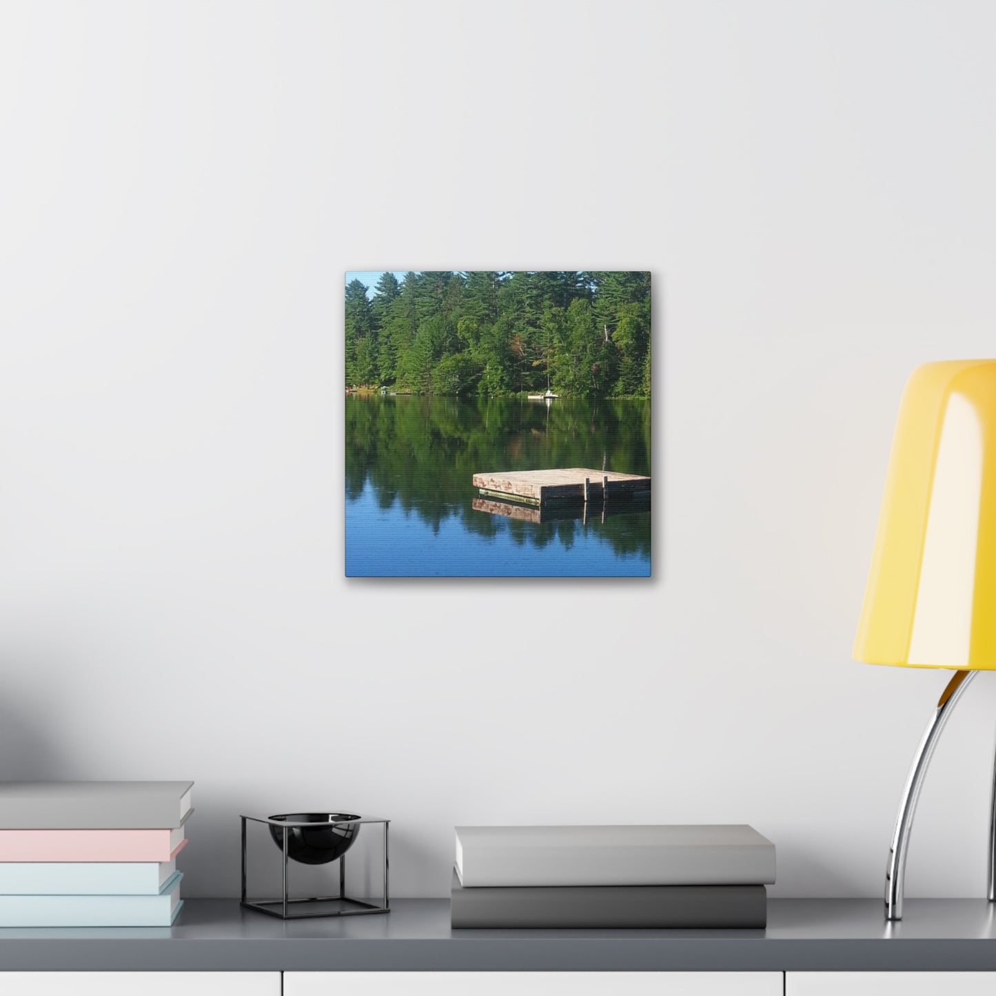 Nature-Inspired Canvases from an #originalphotograph of a Tranquil Lakeside Reflection - 0.75" Stretched Nature Wall Decor