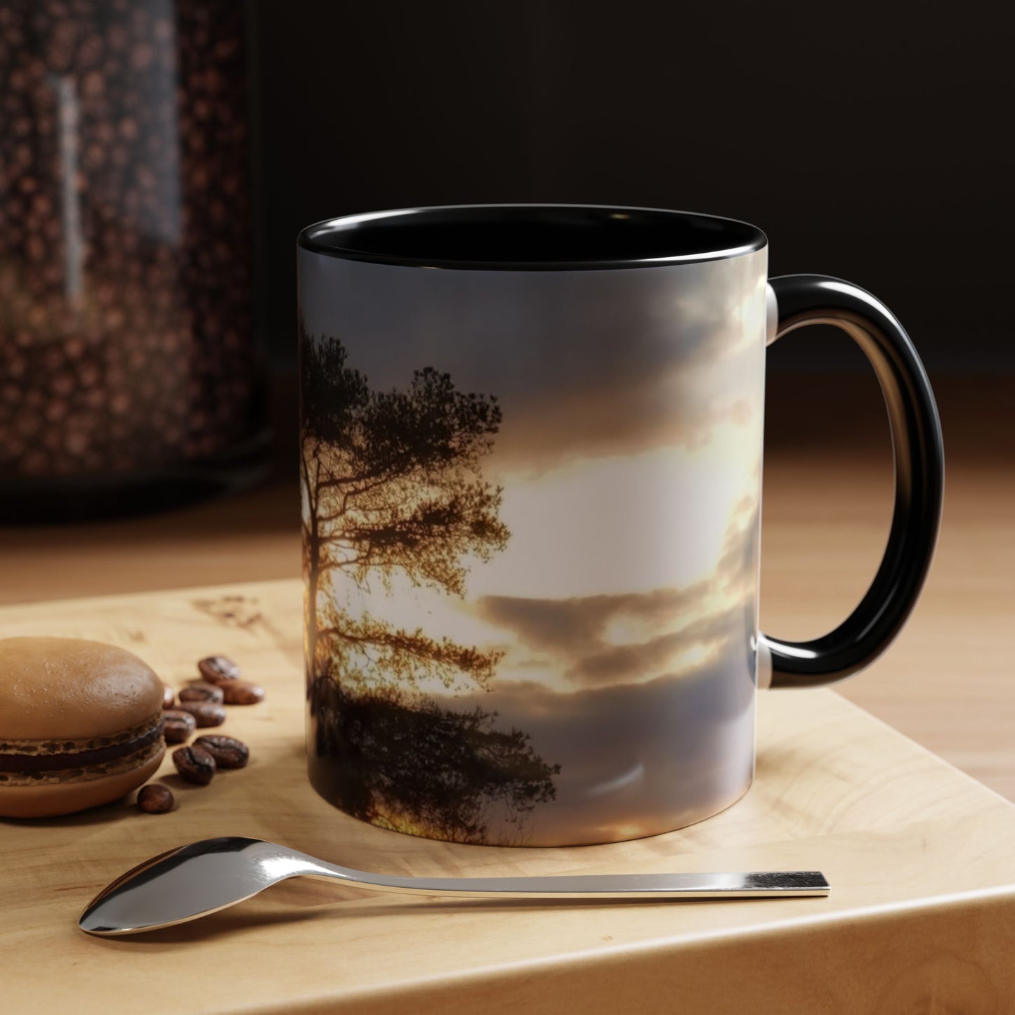 Nature-Inspired Accent #CoffeeMug (11, 15oz) - #originalphotograph of Sunset Silhouette