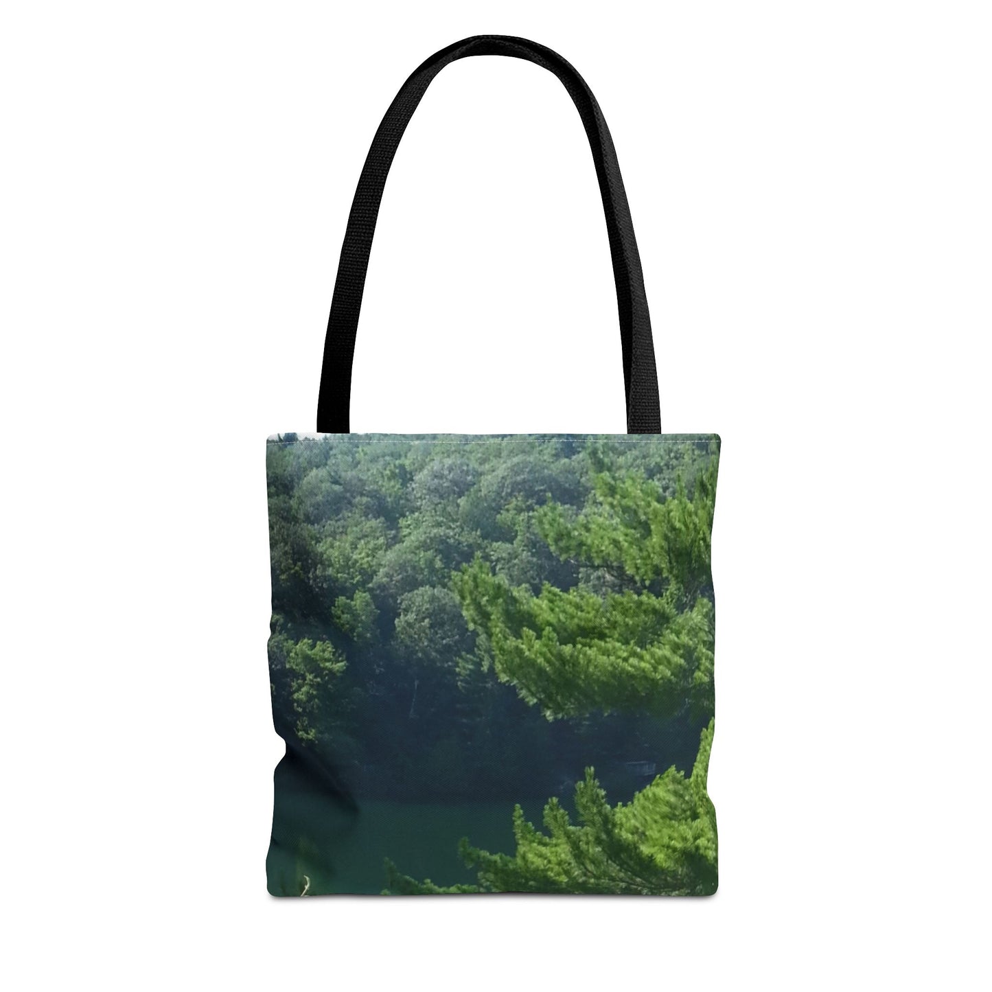 Nature-Inspired Tote Bag | Serene Lakeview