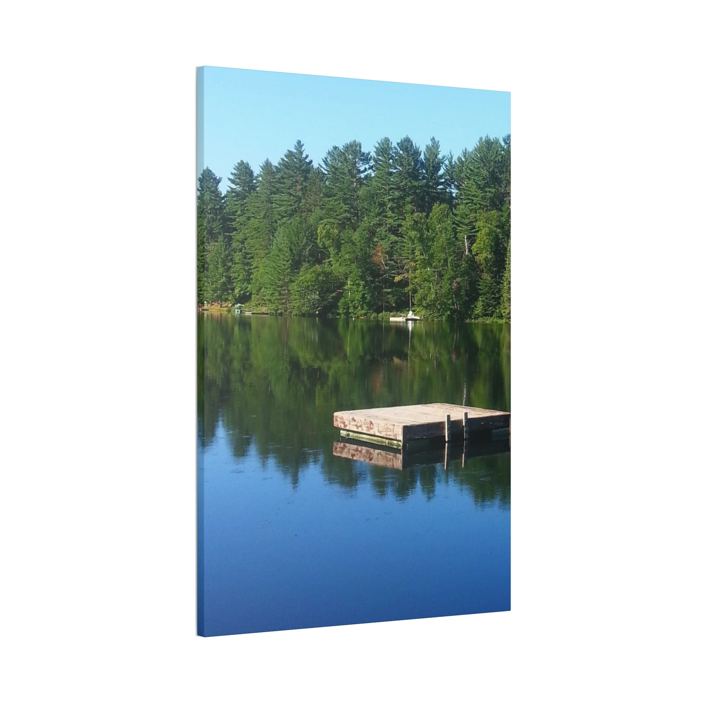 Nature-Inspired Canvases from an #originalphotograph of a Tranquil Lakeside Reflection - 0.75" Stretched Nature Wall Decor