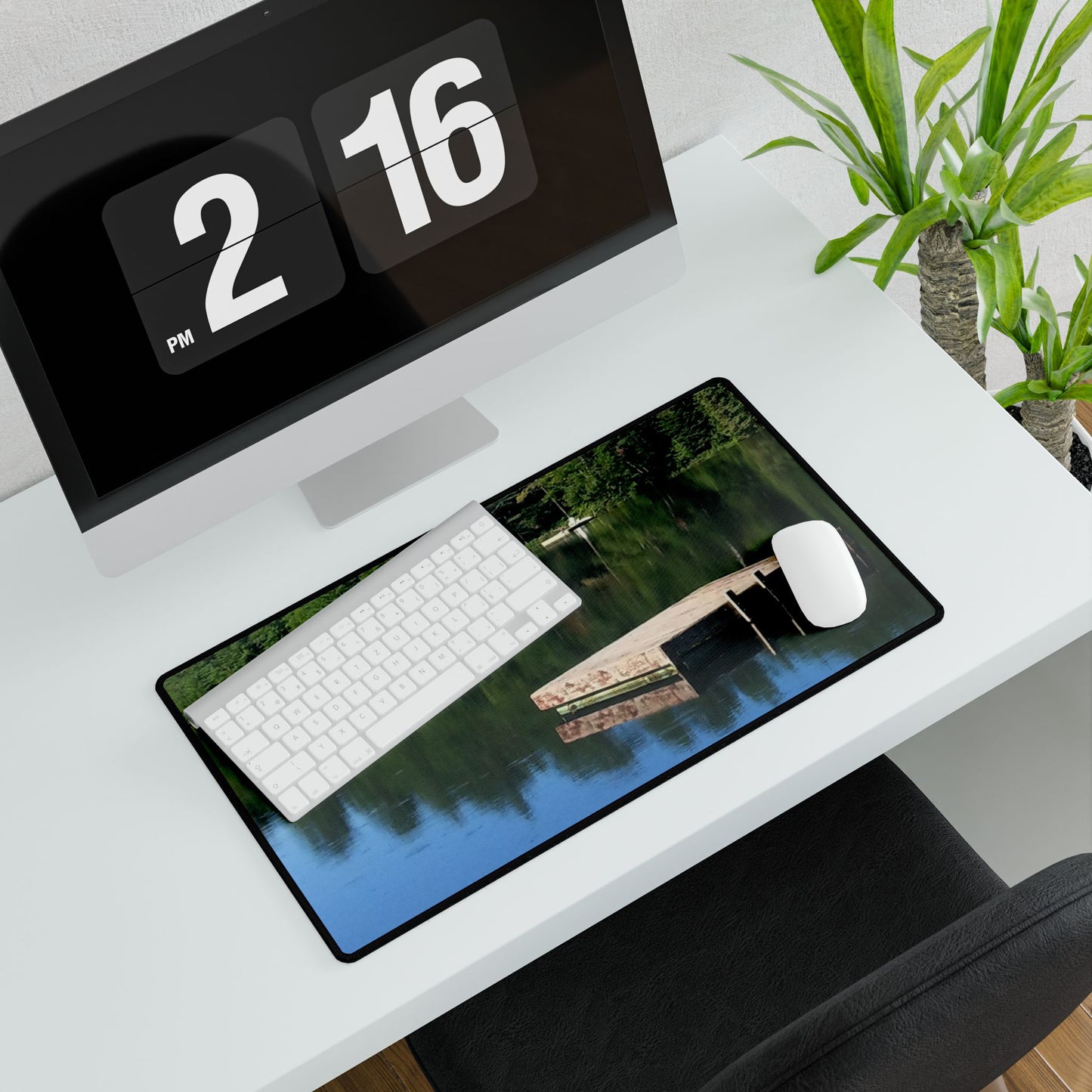 Nature-Inspired Desk Mat/Mouse Pad - #originalphotography of Serene Lakeside View