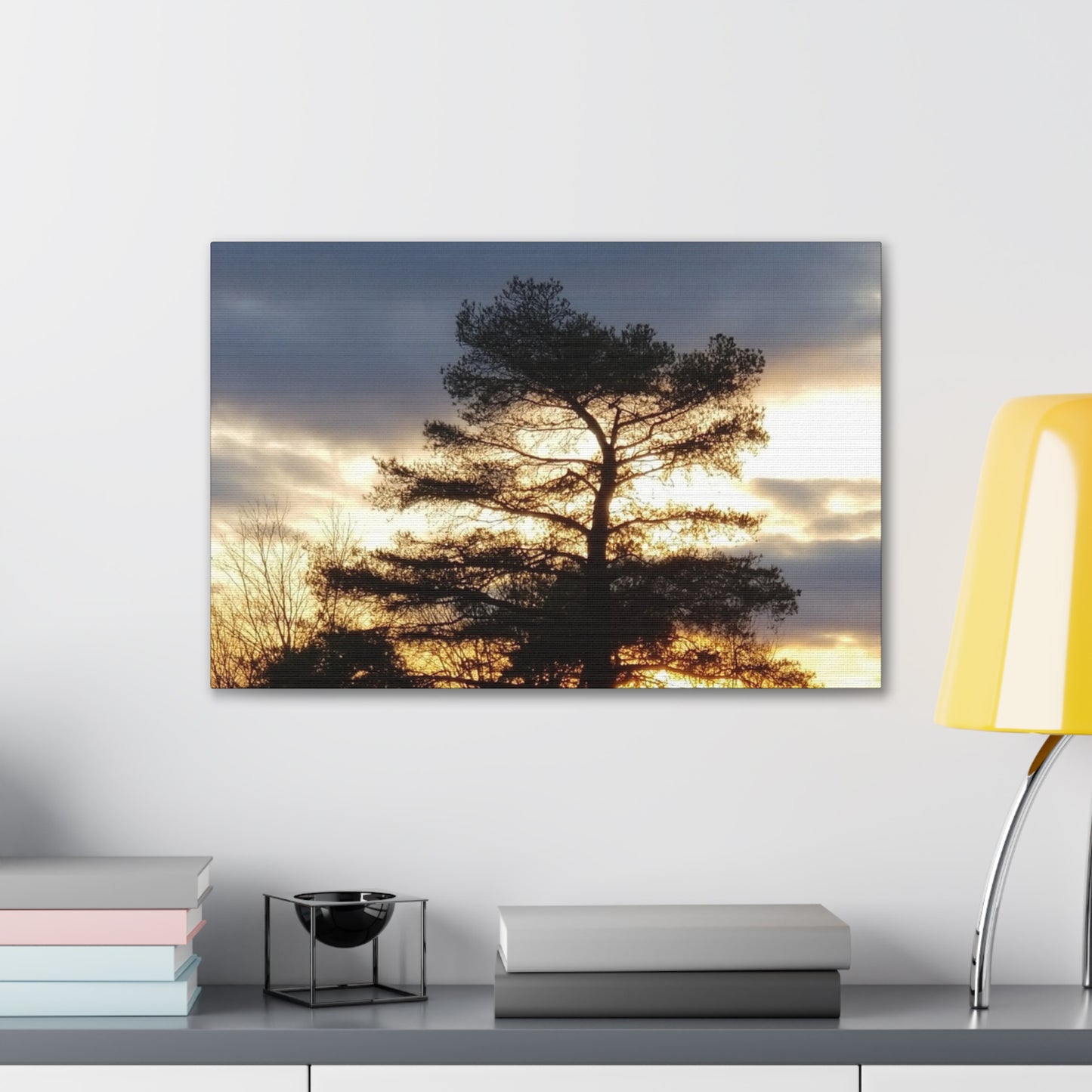 Nature-Inspired Canvases from an #originalphotograph of a Sunset Tree - 0.75" Stretched Nature Wall Decor