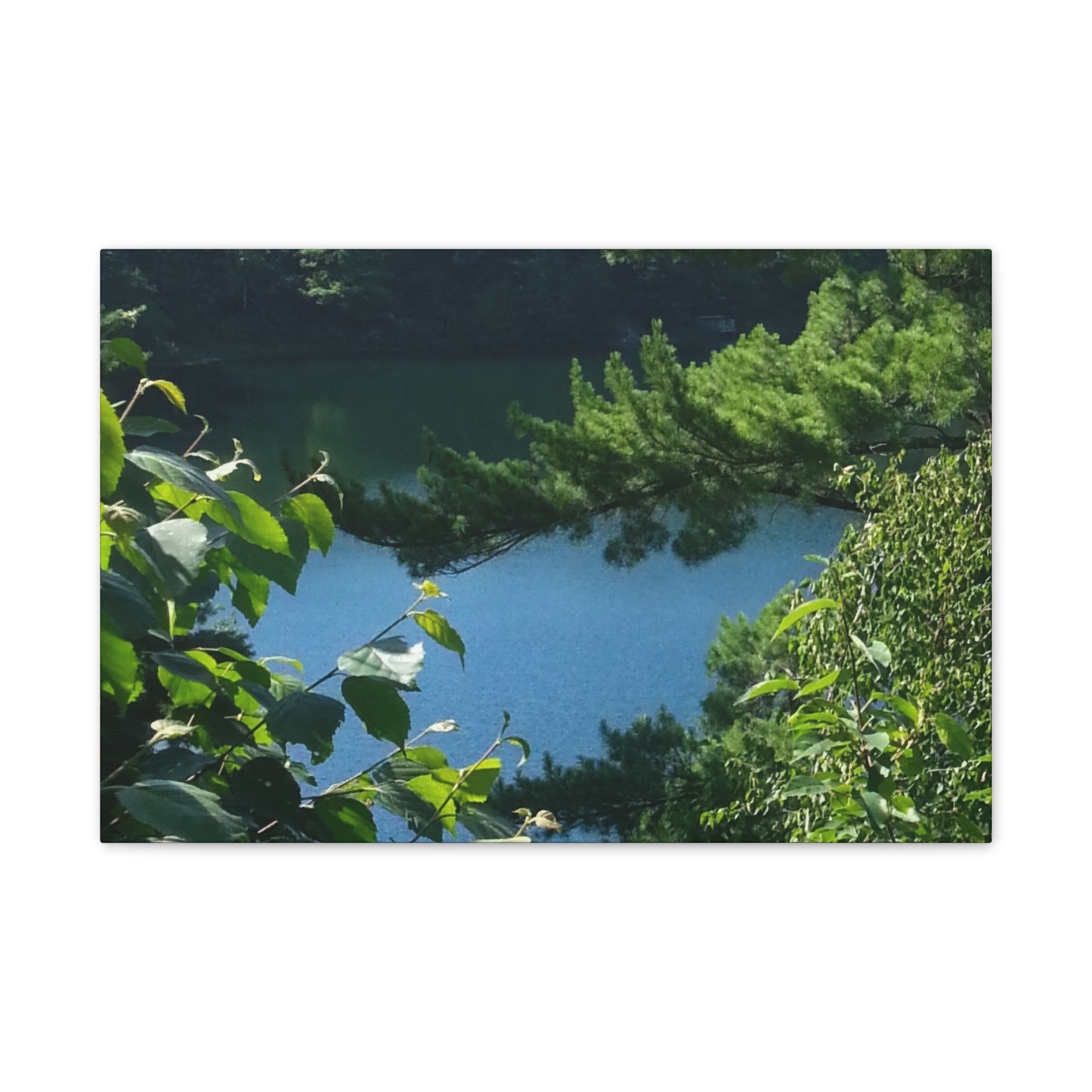 Nature-Inspired Canvases from an #originalphotograph of #PinkLake in Ontario - 0.75" Stretched Nature Wall Decor