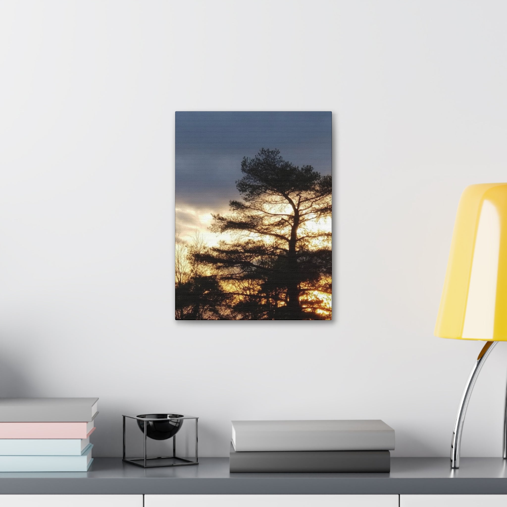 Grounded Vitality | Sunset Tree Silhouette Wall Art | The Flow Collection