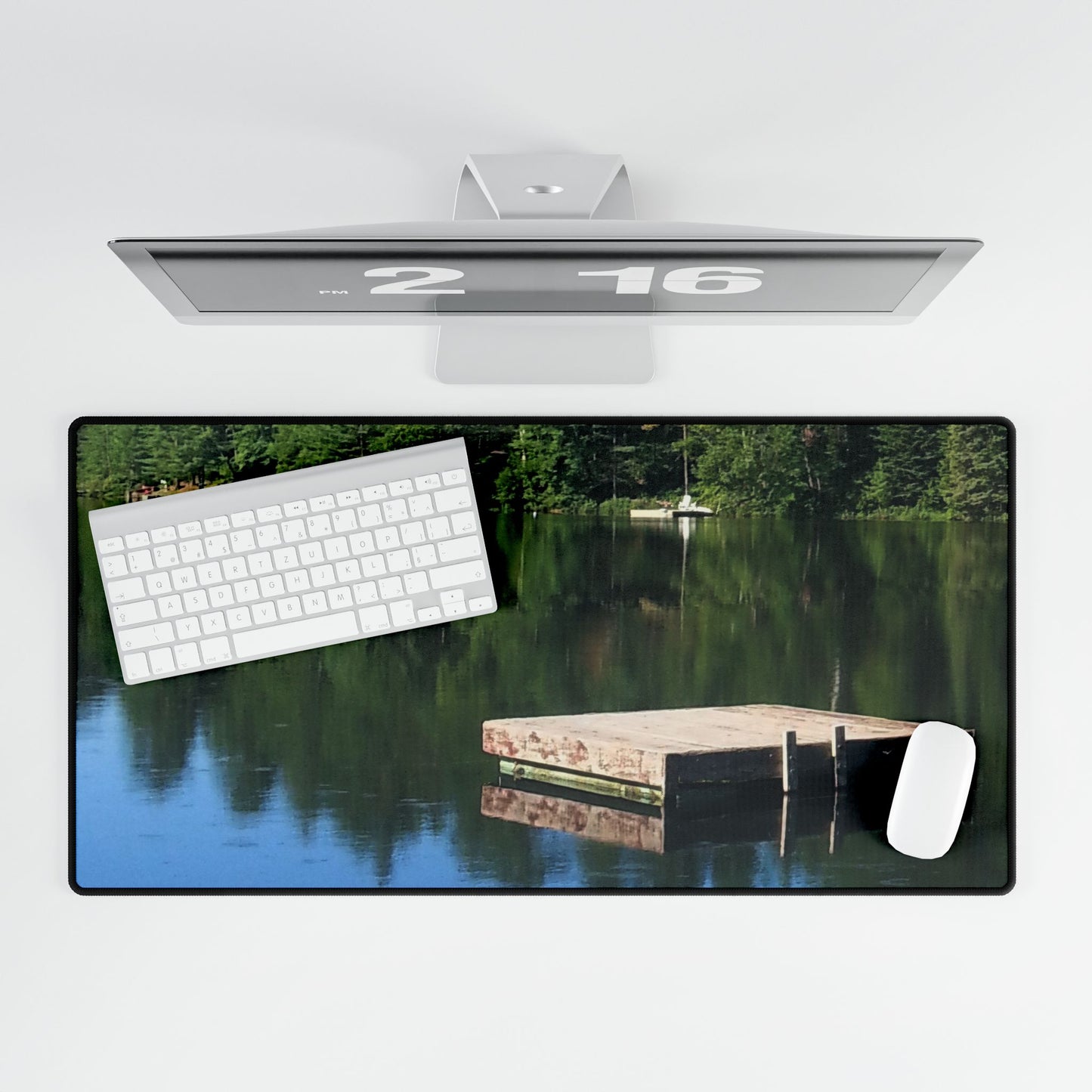 Nature-Inspired Desk Mat/Mouse Pad - #originalphotography of Serene Lakeside View