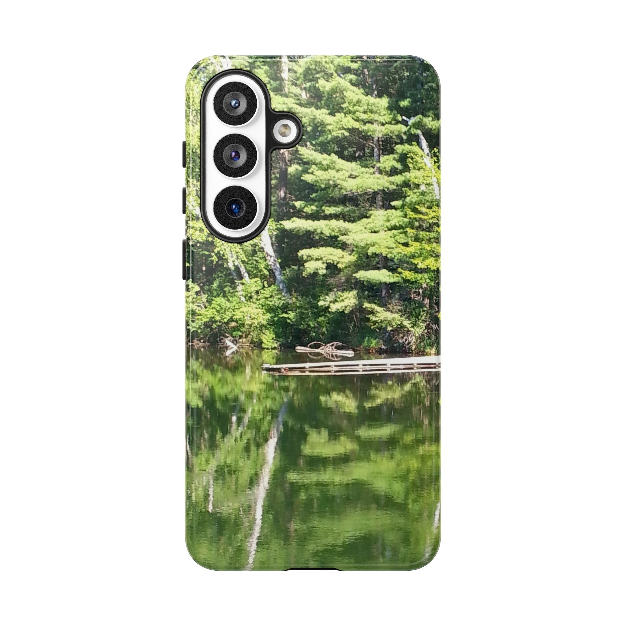Forest Lake Reflection | Lakeside Symmetry Phone Case | The Nurture Collection