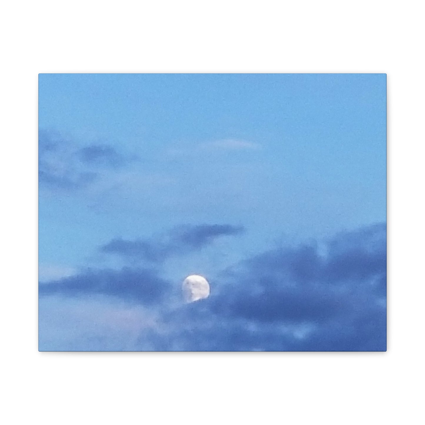 Nature-Inspired Canvases from an #originalphotograph of a Moonlit Sky - 0.75" Stretched Nature Wall Decor