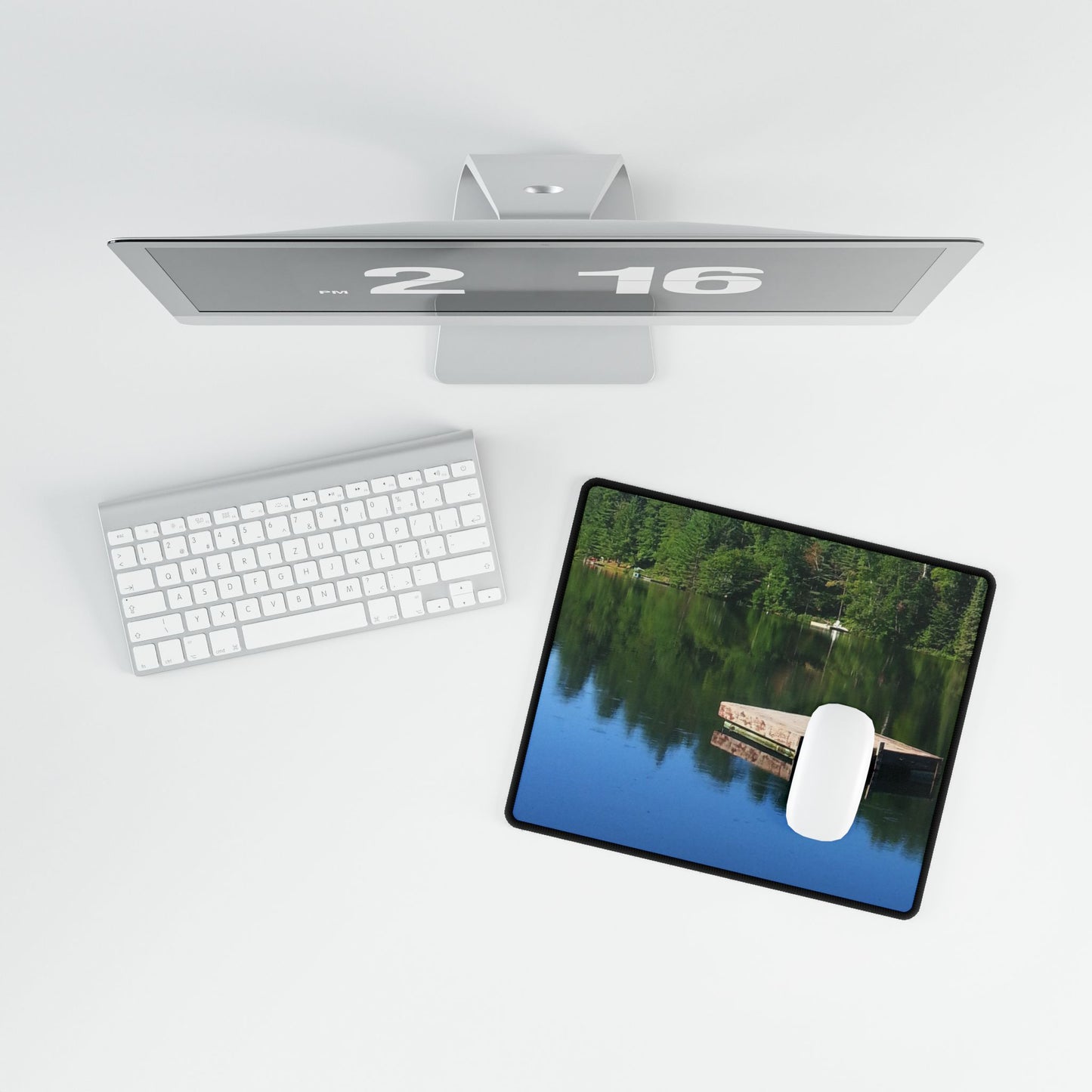 Nature-Inspired Desk Mat/Mouse Pad - #originalphotography of Serene Lakeside View