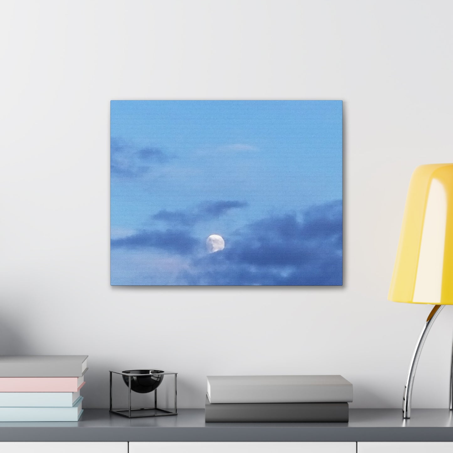 Nature-Inspired Canvases from an #originalphotograph of a Moonlit Sky - 0.75" Stretched Nature Wall Decor