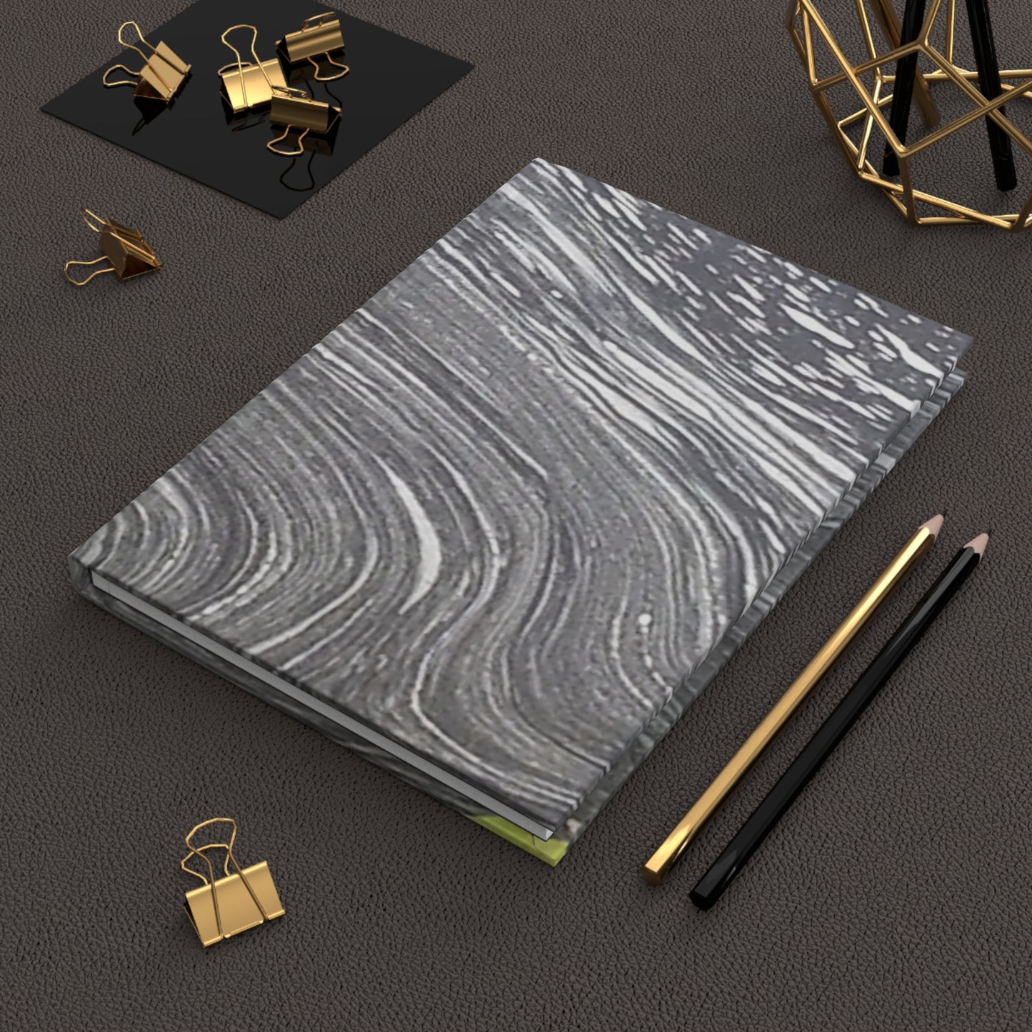 Nature-Inspired Hardcover Journal - #originalphotography of swirls in lake