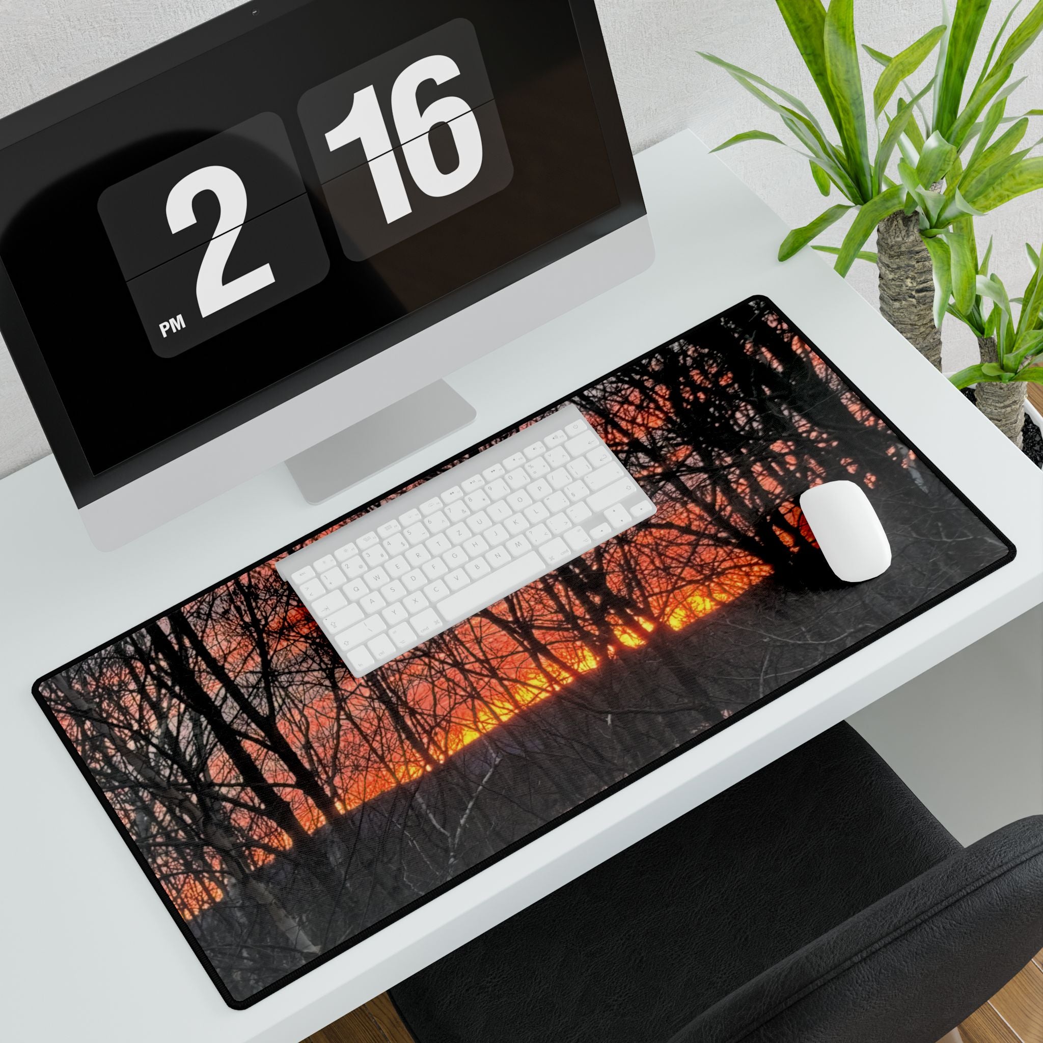 Dawn Inspiration | Sunrise Forest Desk Mat | The Nurture Collection
