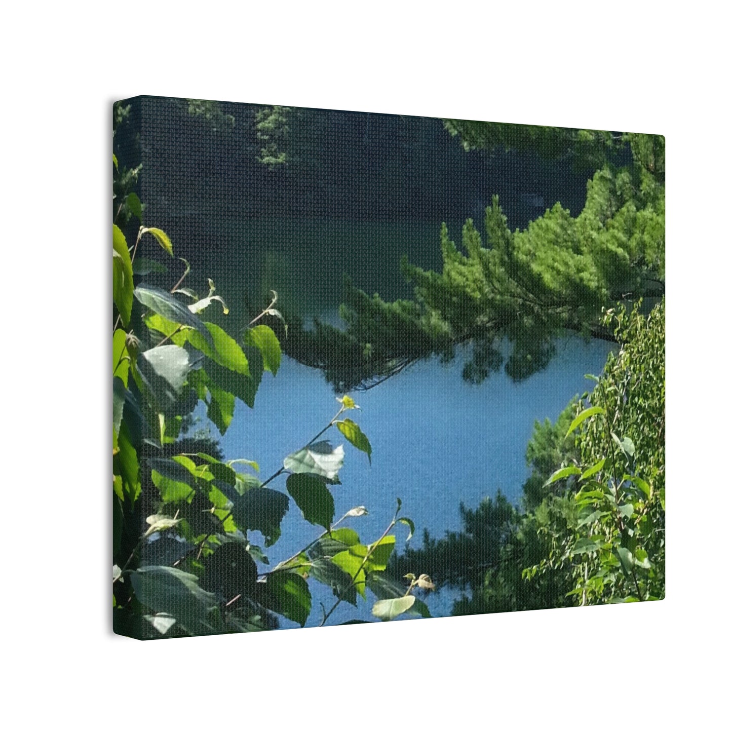 Nature-Inspired Canvases from an #originalphotograph of #PinkLake in Ontario - 0.75" Stretched Nature Wall Decor