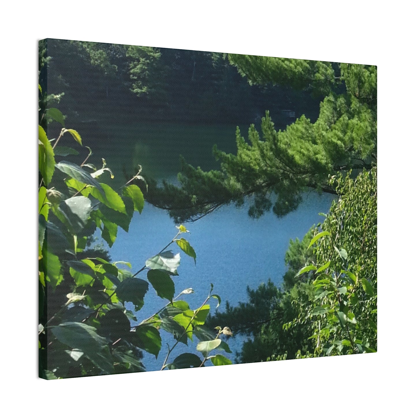 Nature-Inspired Canvases from an #originalphotograph of #PinkLake in Ontario - 0.75" Stretched Nature Wall Decor