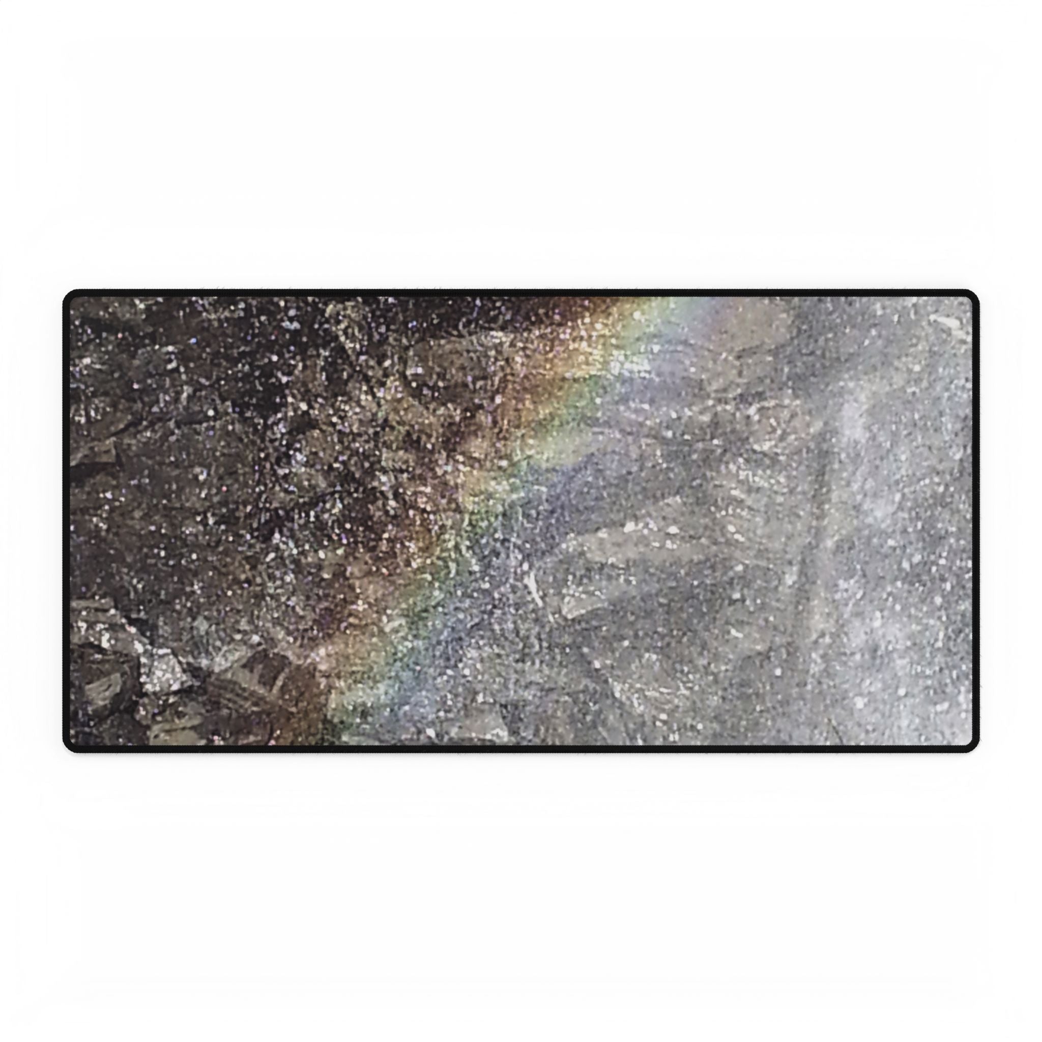 Primordial Floor | Rugged Stone Wall Desk Mat | The Rooted Collection