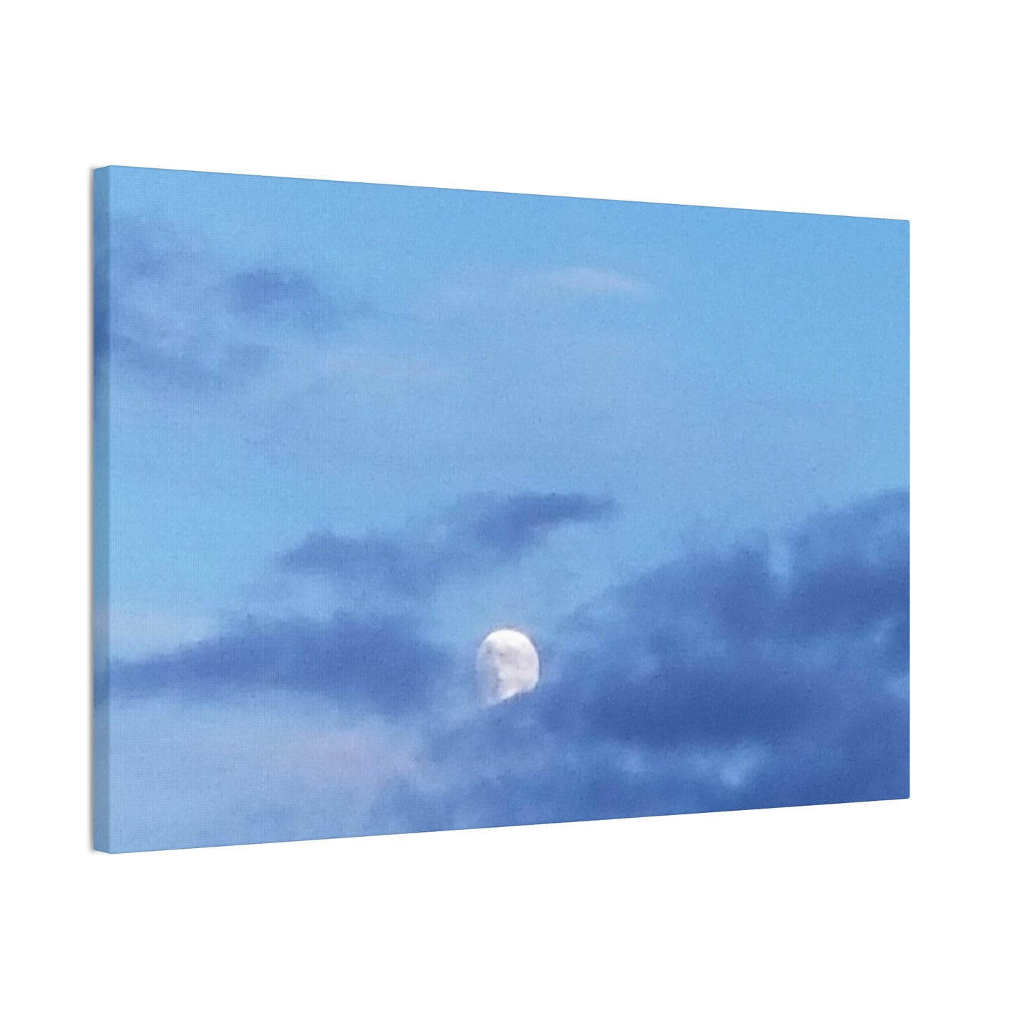 Nature-Inspired Canvases from an #originalphotograph of a Moonlit Sky - 0.75" Stretched Nature Wall Decor