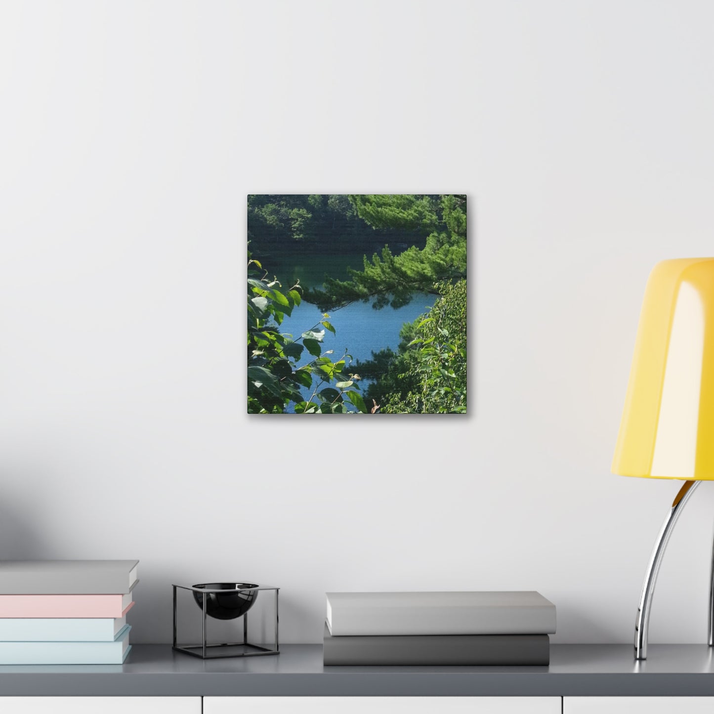 Nature-Inspired Canvases from an #originalphotograph of #PinkLake in Ontario - 0.75" Stretched Nature Wall Decor
