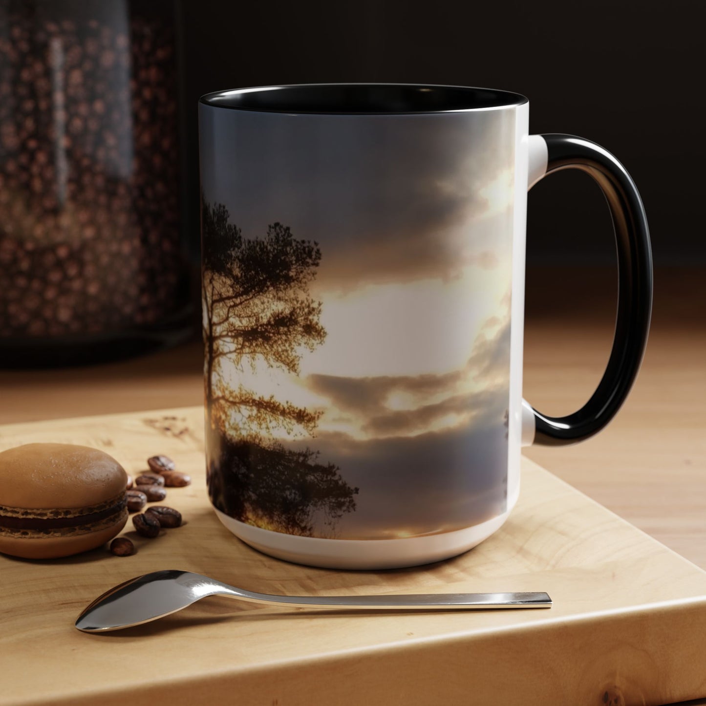 Nature-Inspired Accent #CoffeeMug (11, 15oz) - #originalphotograph of Sunset Silhouette