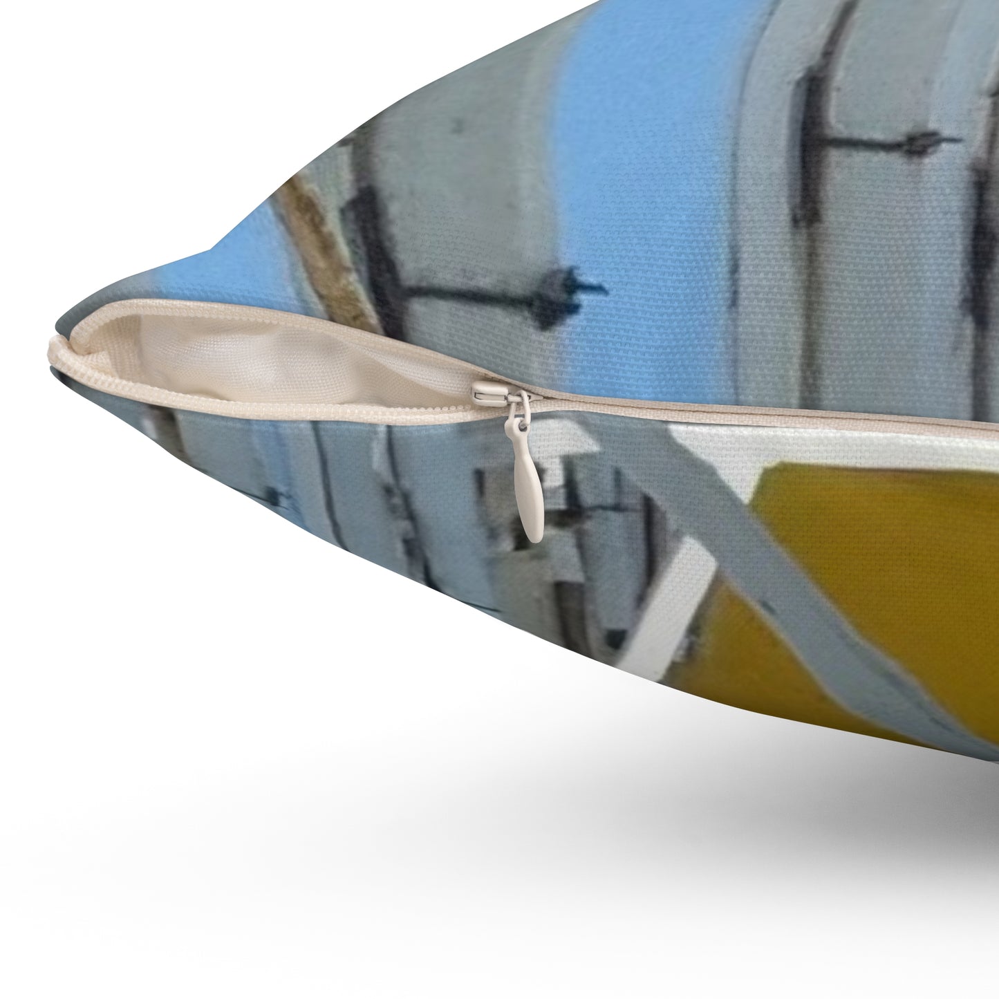 Nature-Inspired Decorative Square Pillow - #originalphotograph of the #ferriswheel at the Santa Monica Pier