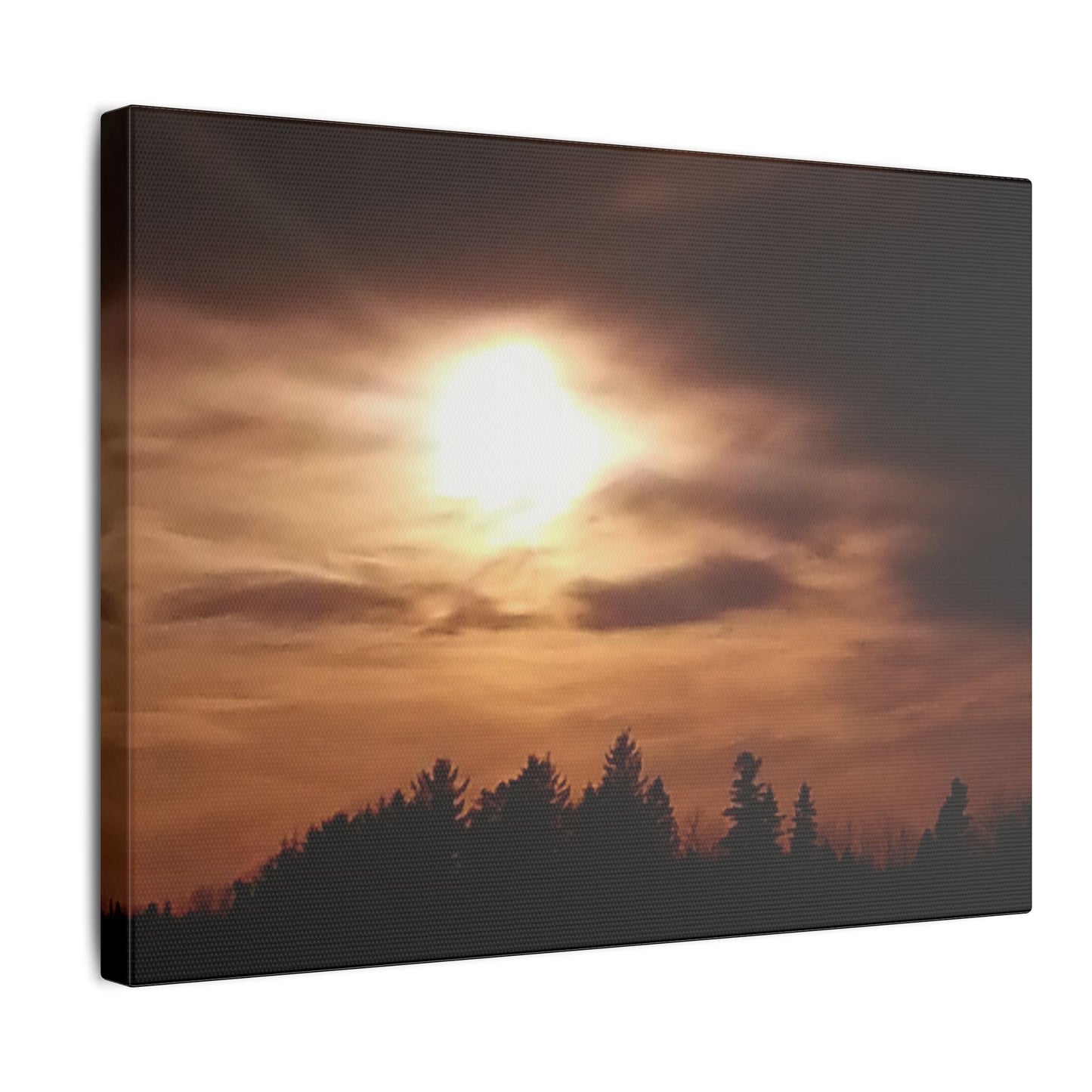 Nature-Inspired Canvases from an #originalphotograph of a Serene Sunset - 0.75" Stretched Nature Wall Decor