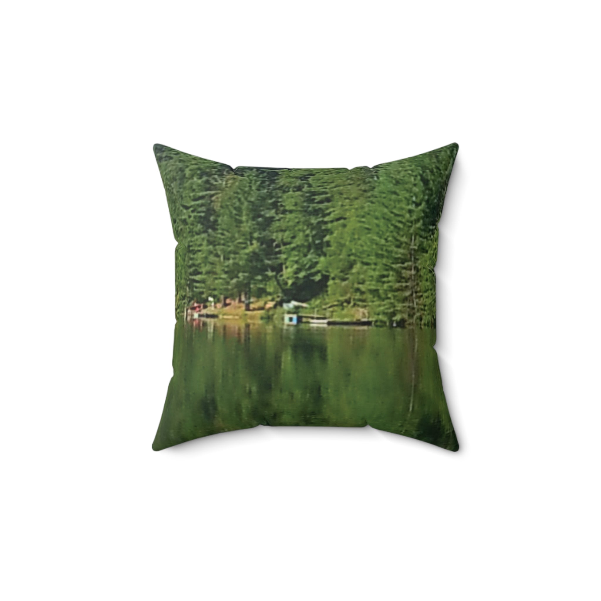 Soft Sanctuary | Serene Waterside Reflection Pillow | The Nurture Collection