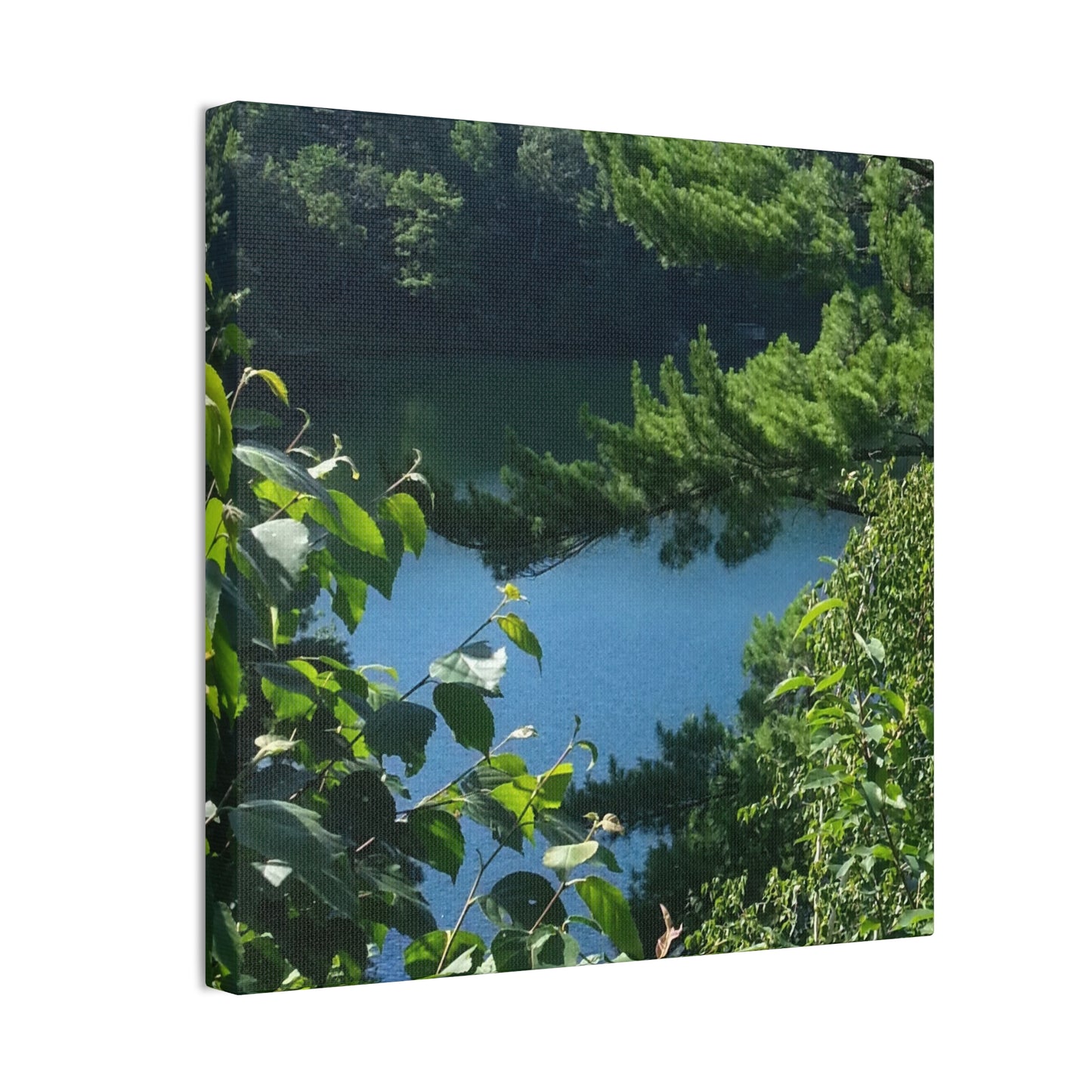 Nature-Inspired Canvases from an #originalphotograph of #PinkLake in Ontario - 0.75" Stretched Nature Wall Decor