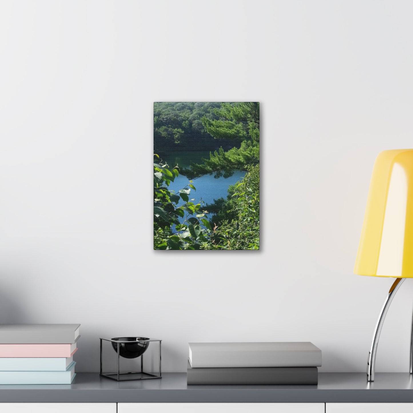 Nature-Inspired Canvases from an #originalphotograph of #PinkLake in Ontario - 0.75" Stretched Nature Wall Decor