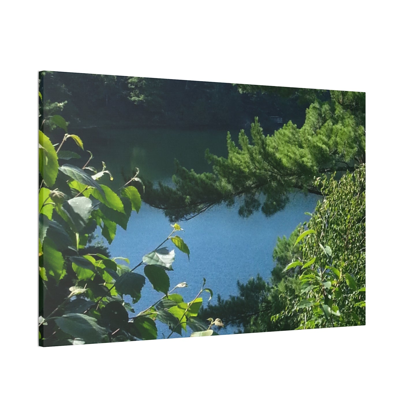Nature-Inspired Canvases from an #originalphotograph of #PinkLake in Ontario - 0.75" Stretched Nature Wall Decor