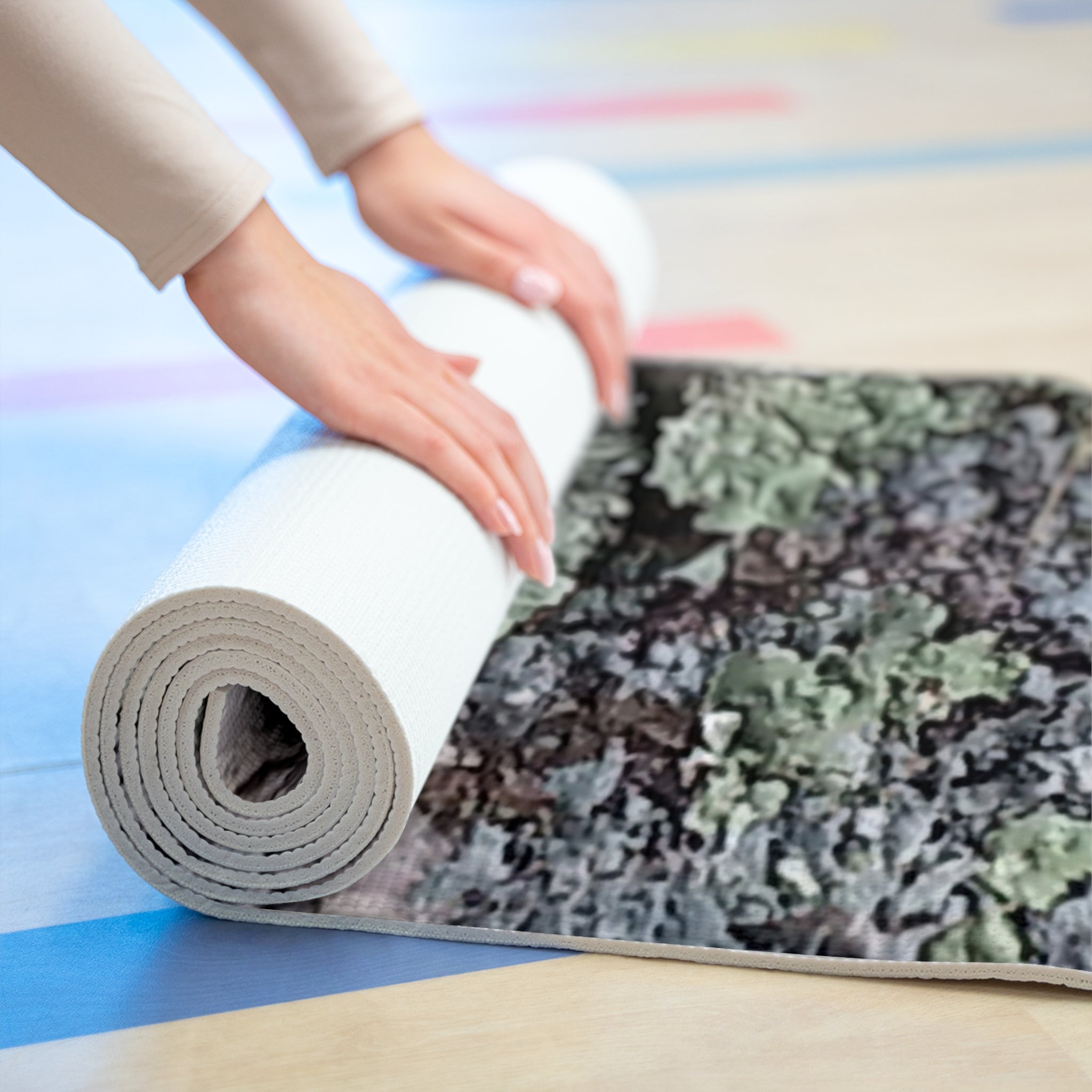 Resilient Growth | Yoga Mat |Weathered Timber Path The Rooted Collection
