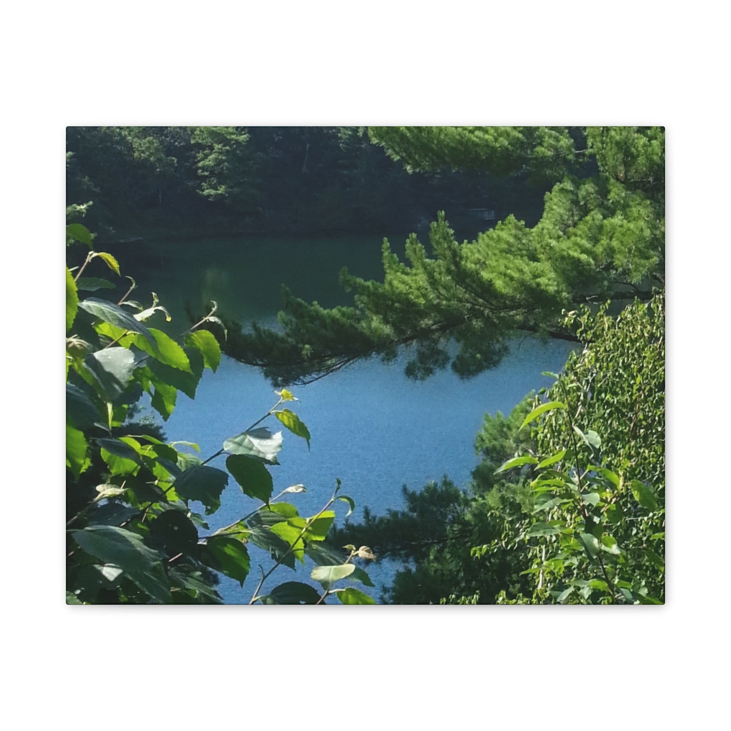 Nature-Inspired Canvases from an #originalphotograph of #PinkLake in Ontario - 0.75" Stretched Nature Wall Decor