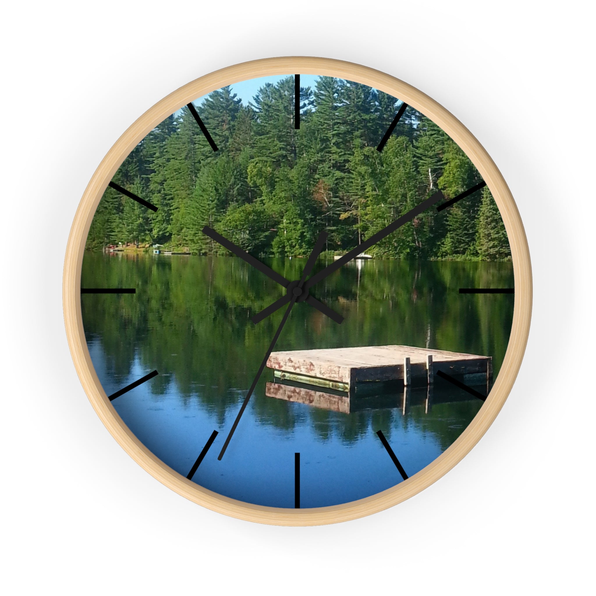 Liquid Peace | Gently Watercourse Silent Wall Clock | The Nurture Collection