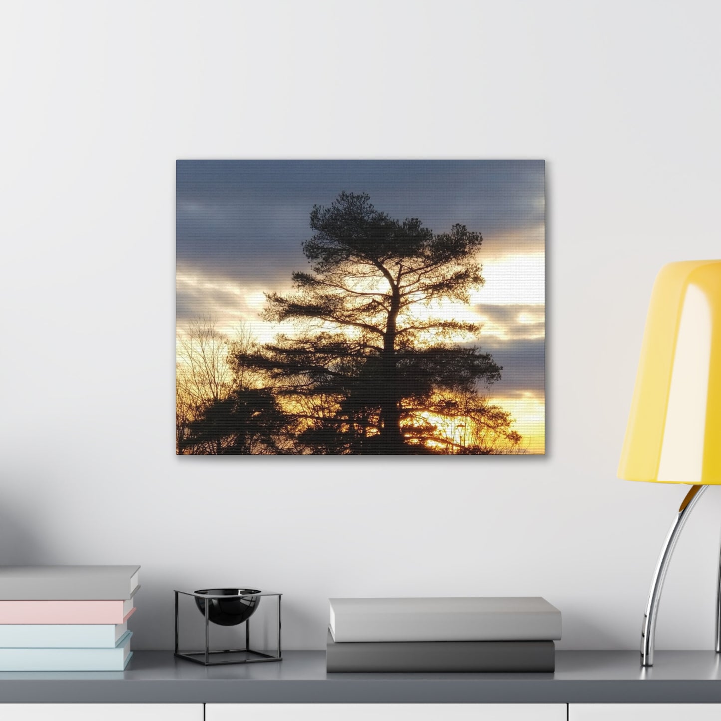 Nature-Inspired Canvases from an #originalphotograph of a Sunset Tree - 0.75" Stretched Nature Wall Decor