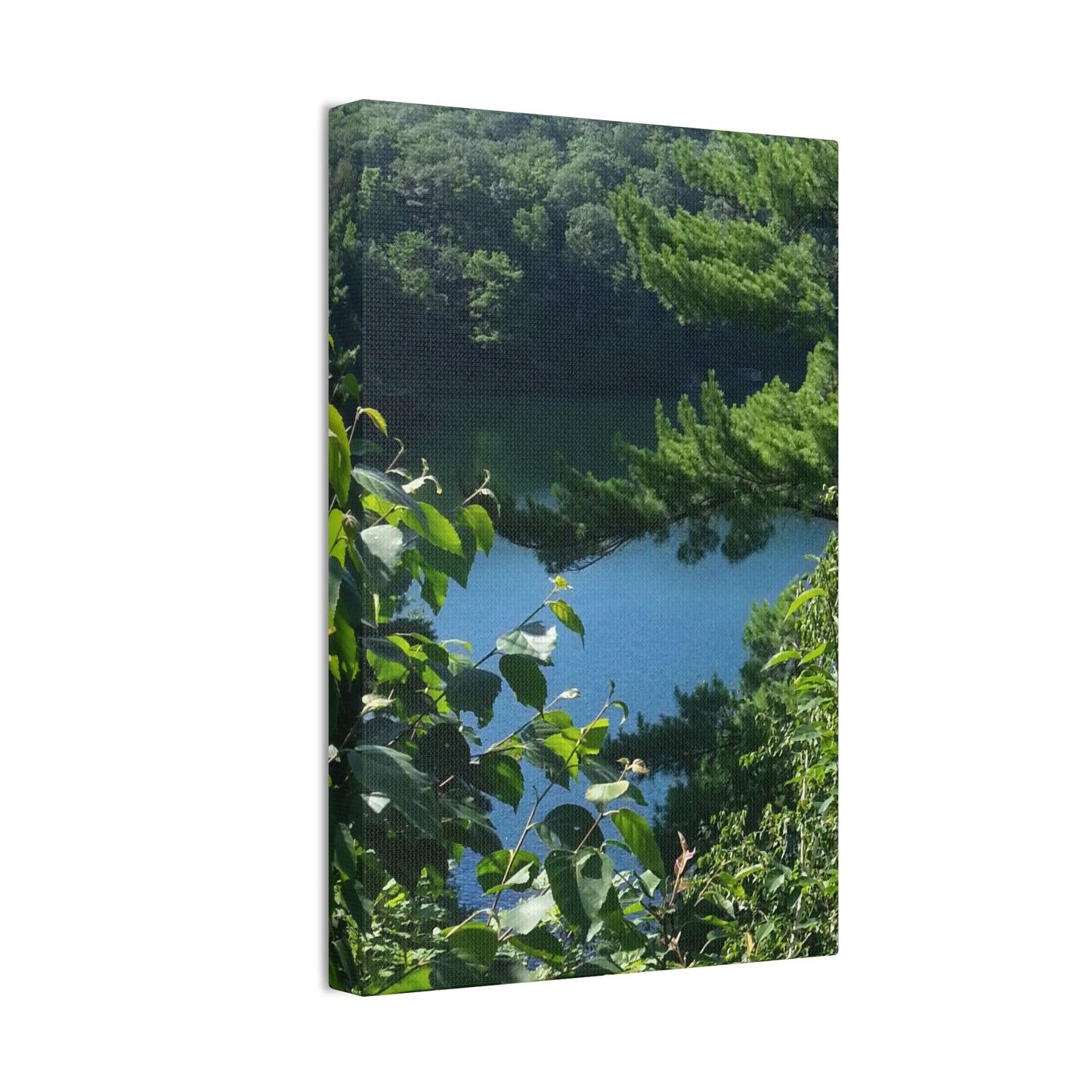 Nature-Inspired Canvases from an #originalphotograph of #PinkLake in Ontario - 0.75" Stretched Nature Wall Decor