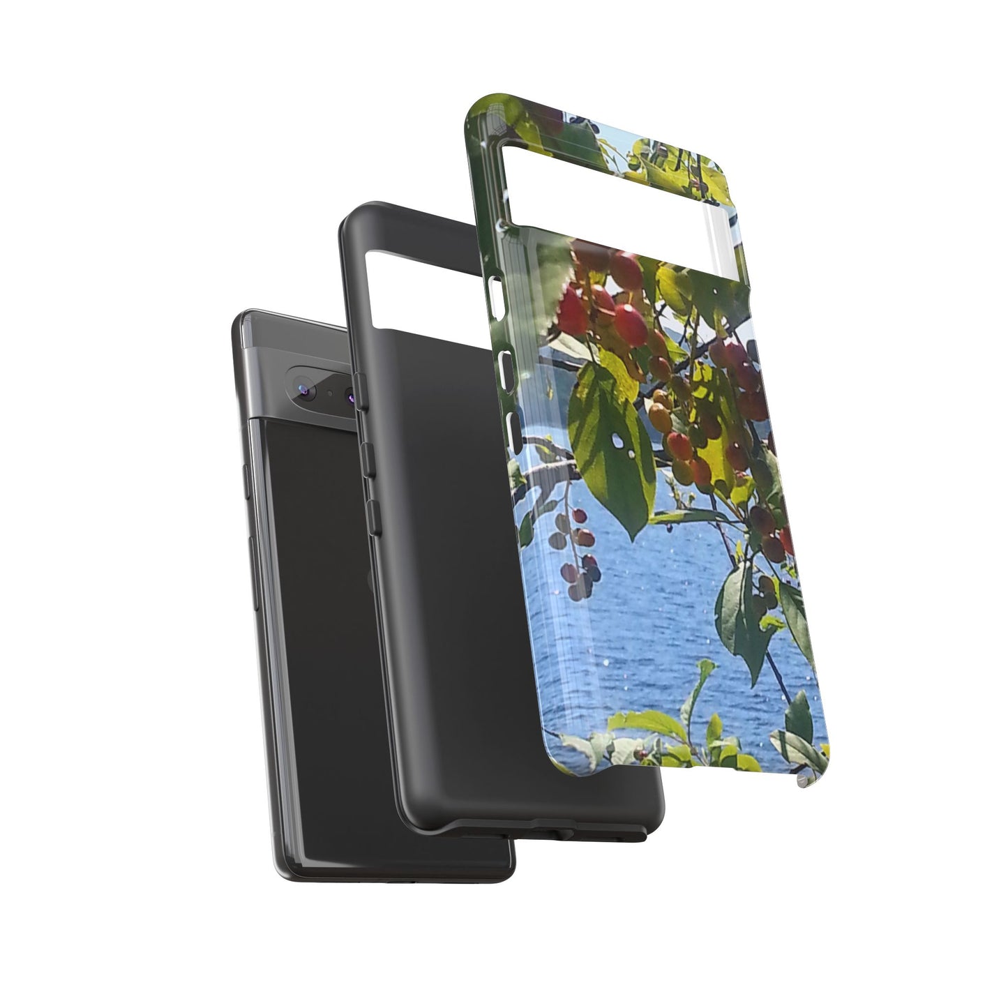 Nature-Inspired Phone Case with an #originalphotograph of Vibrant Berry & Water Design