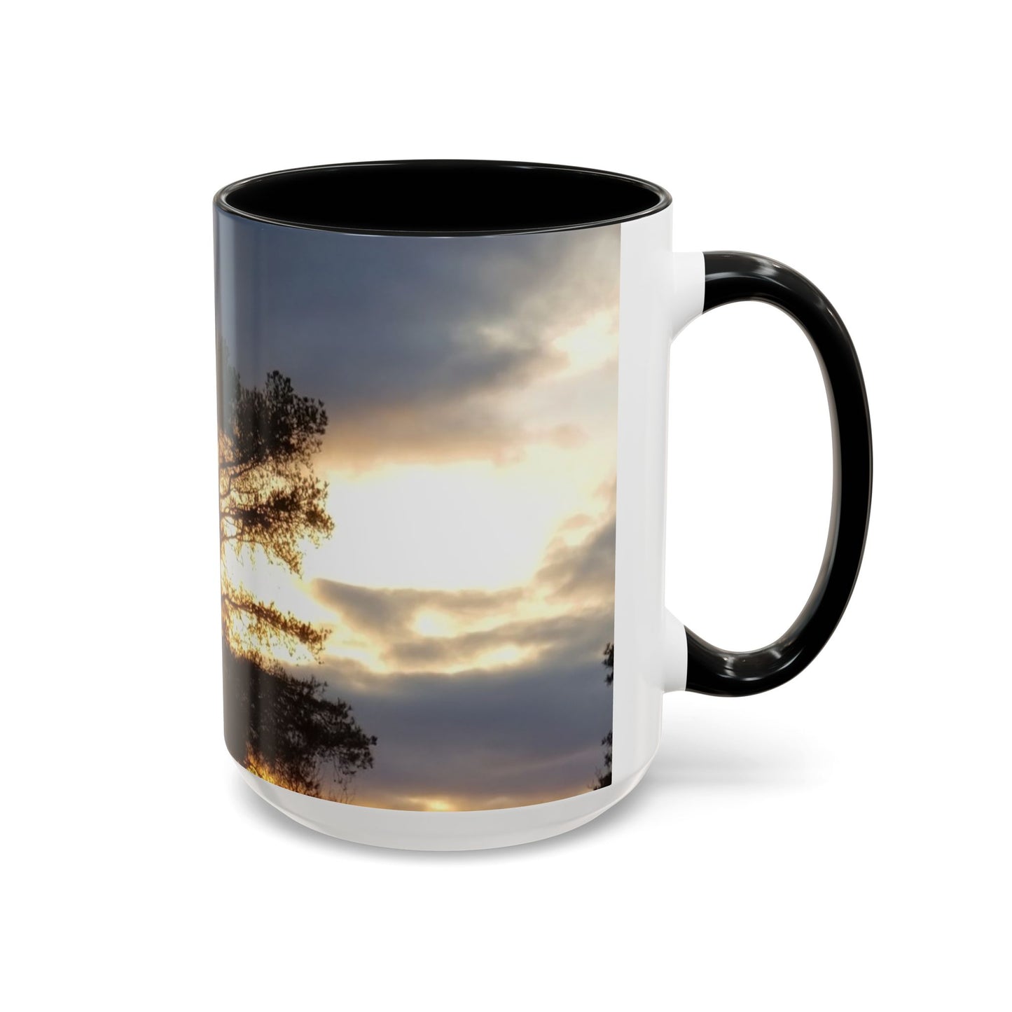 Nature-Inspired Accent #CoffeeMug (11, 15oz) - #originalphotograph of Sunset Silhouette