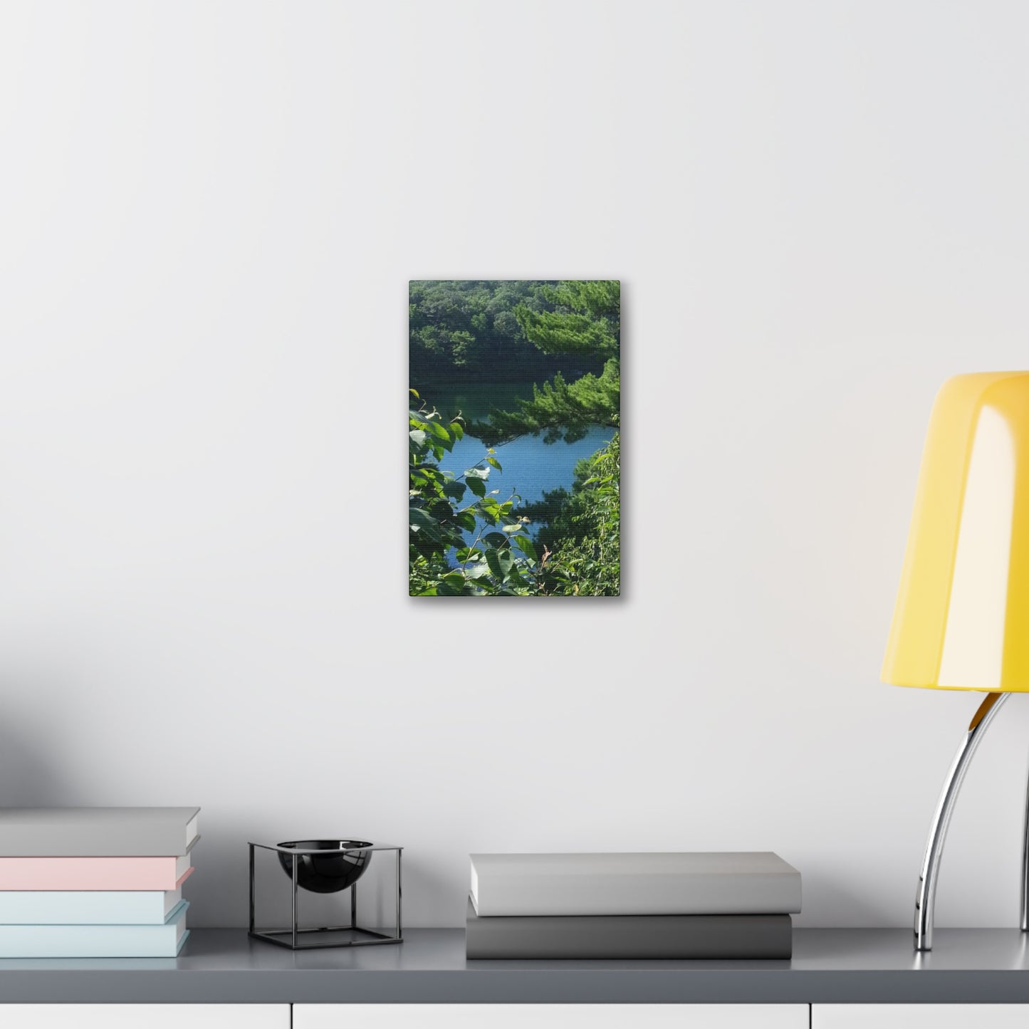 Nature-Inspired Canvases from an #originalphotograph of #PinkLake in Ontario - 0.75" Stretched Nature Wall Decor