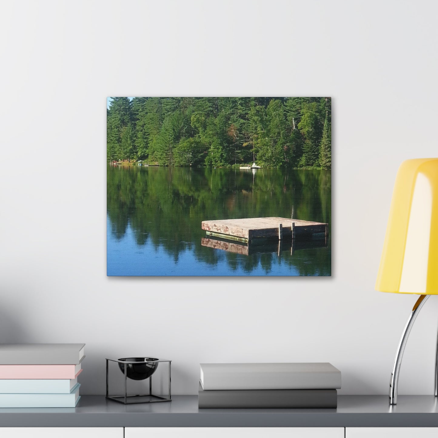 Nature-Inspired Canvases from an #originalphotograph of a Tranquil Lakeside Reflection - 0.75" Stretched Nature Wall Decor