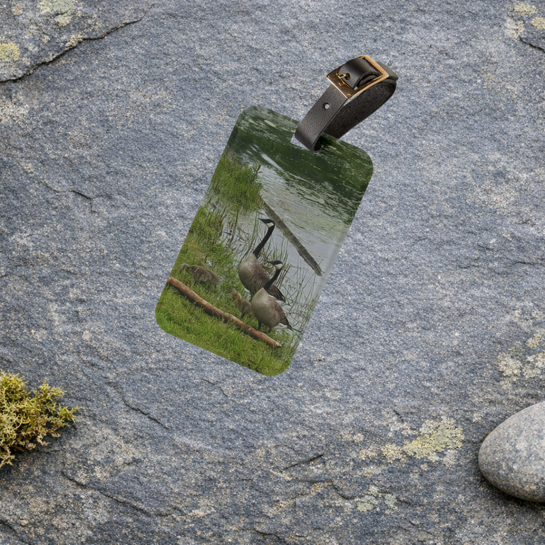 Wild Passage | Marshland Mist Wildlife Luggage Tag | The Flow Collection