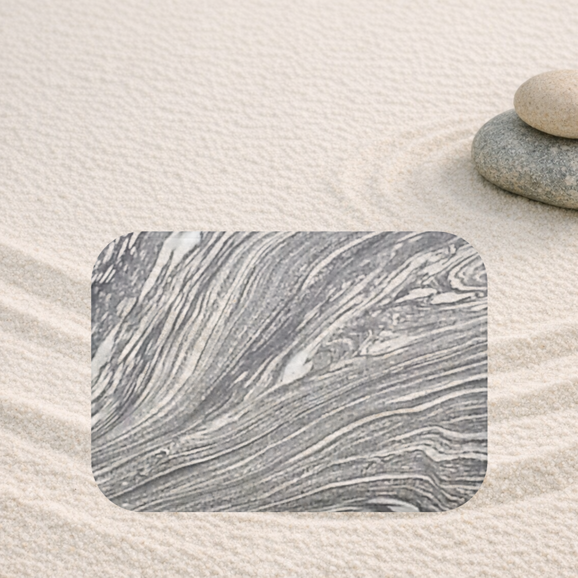 Static Flow | Marble-Flow River Bath Rug | The Inspiration Collection